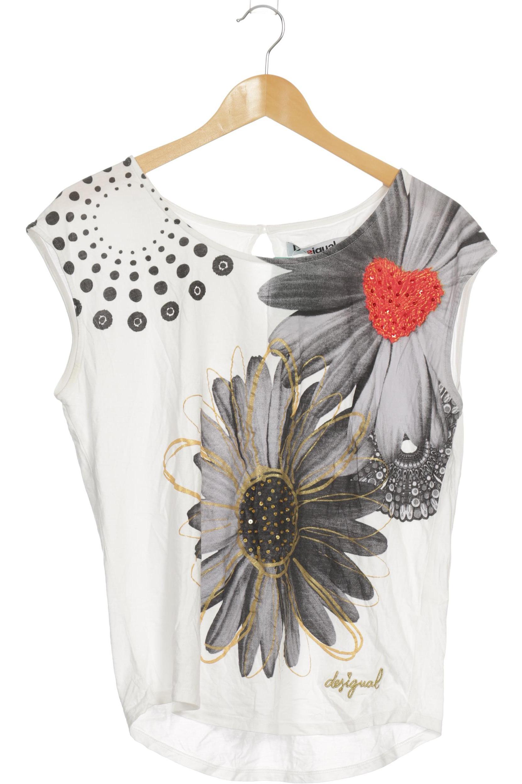 

Desigual Damen T-Shirt, weiß, Gr. 36