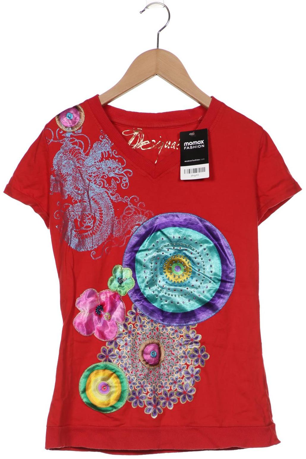 

Desigual Damen T-Shirt, rot, Gr. 38