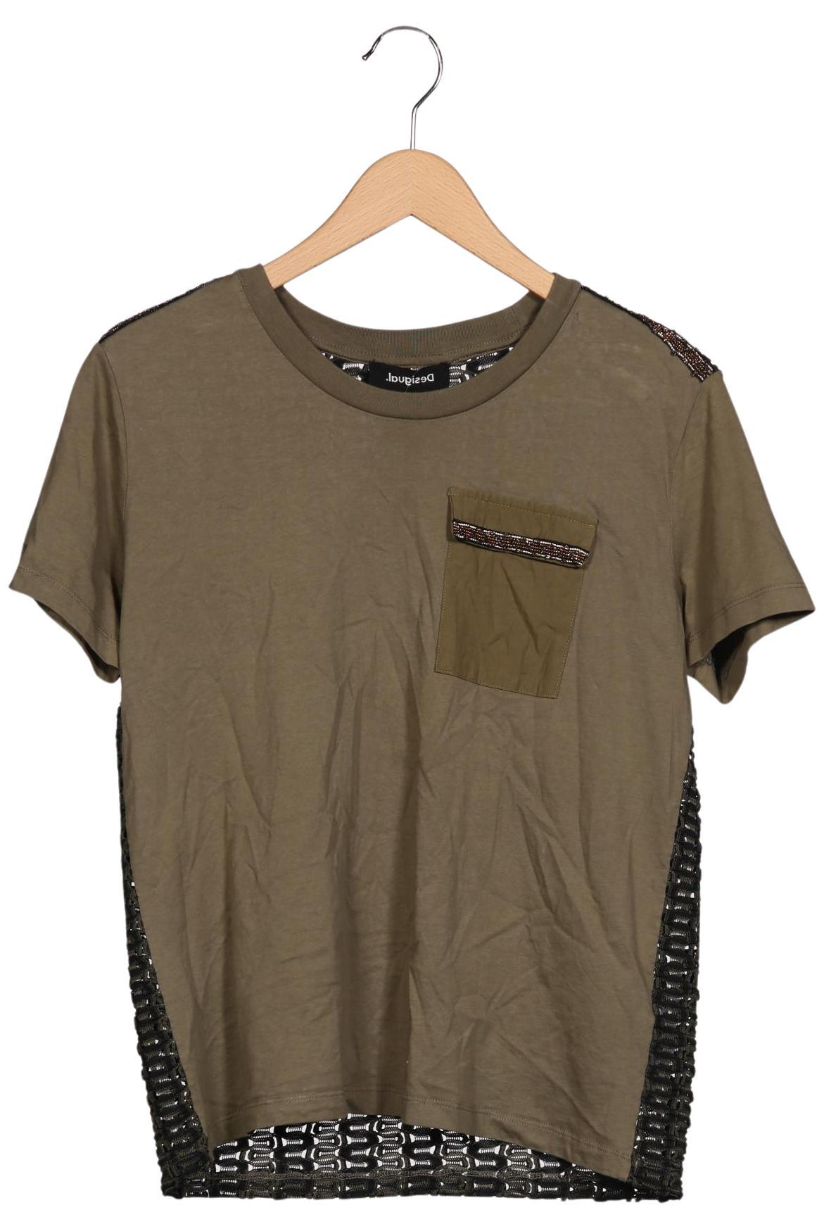 

Desigual Damen T-Shirt, grün, Gr. 38