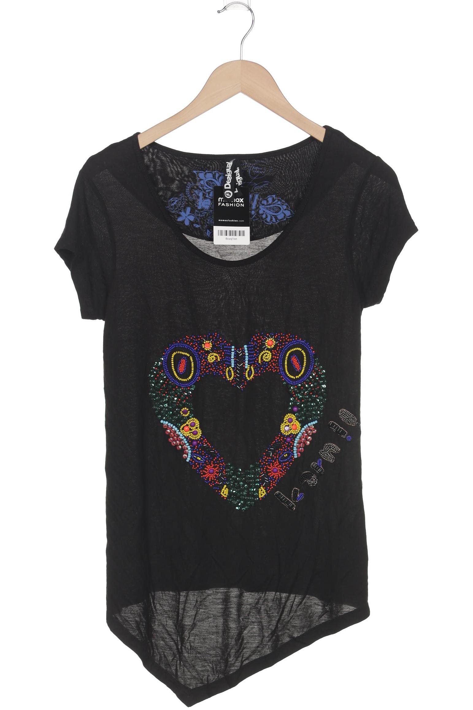 

Desigual Damen T-Shirt, schwarz, Gr. 44