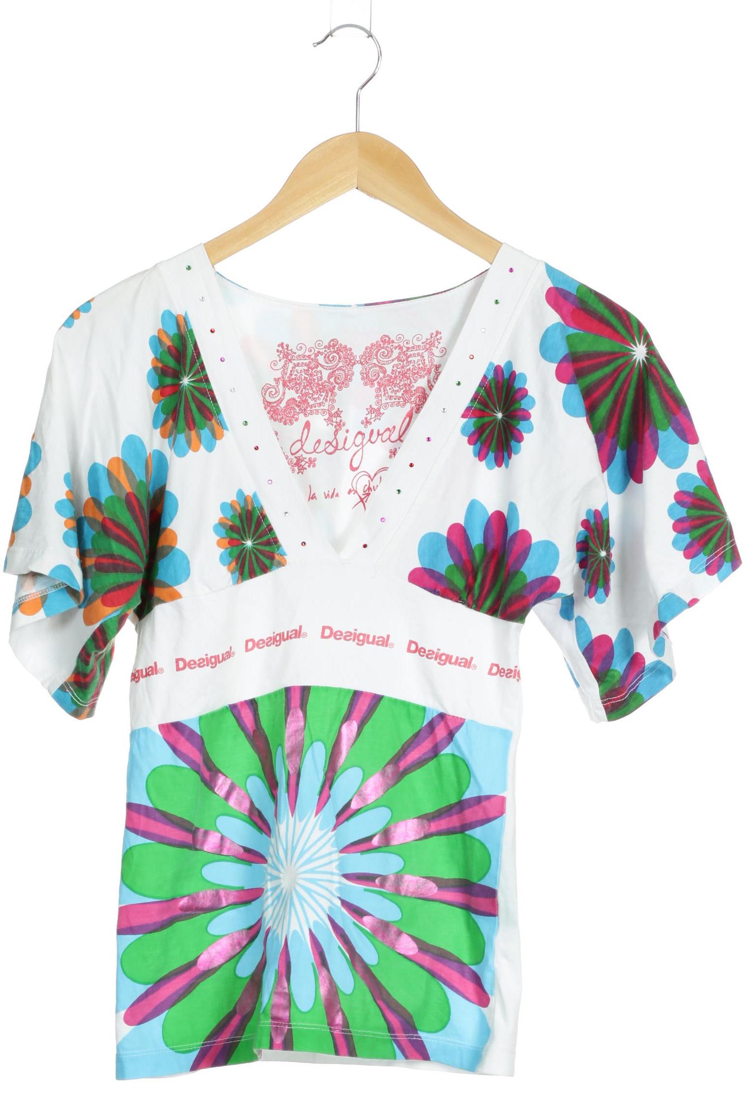 

Desigual Damen T-Shirt, weiß, Gr. 36