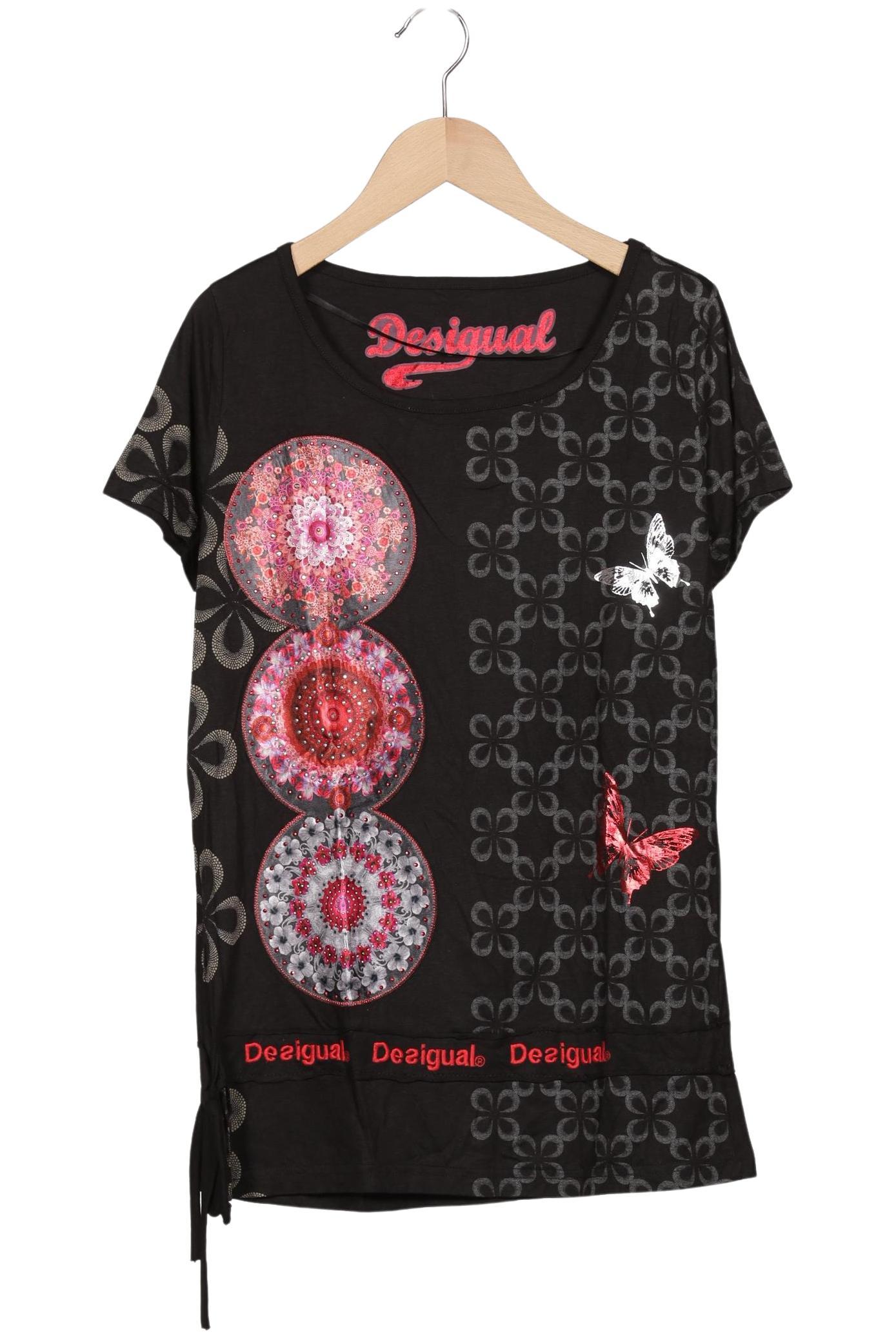

Desigual Damen T-Shirt, schwarz, Gr. 42
