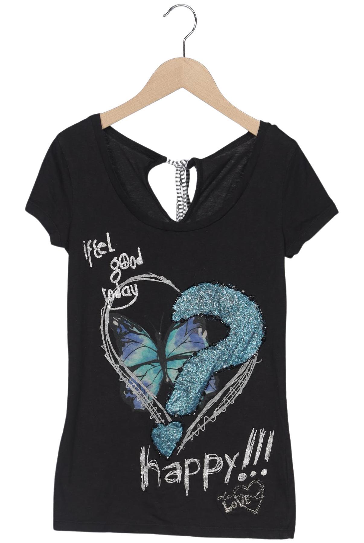 

Desigual Damen T-Shirt, schwarz, Gr. 34