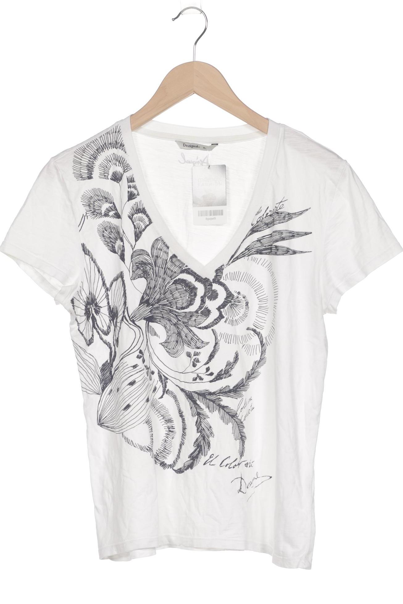 

Desigual Damen T-Shirt, weiß, Gr. 44