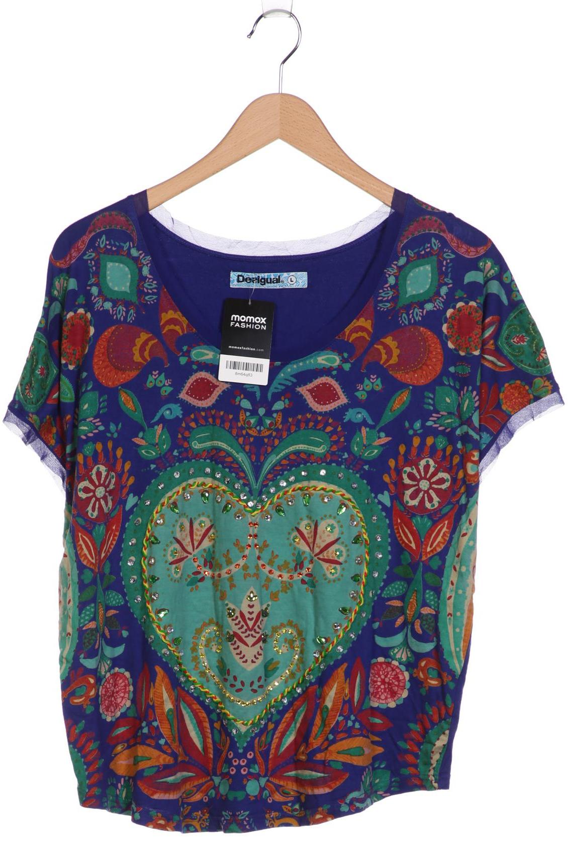 

Desigual Damen T-Shirt, blau, Gr. 42