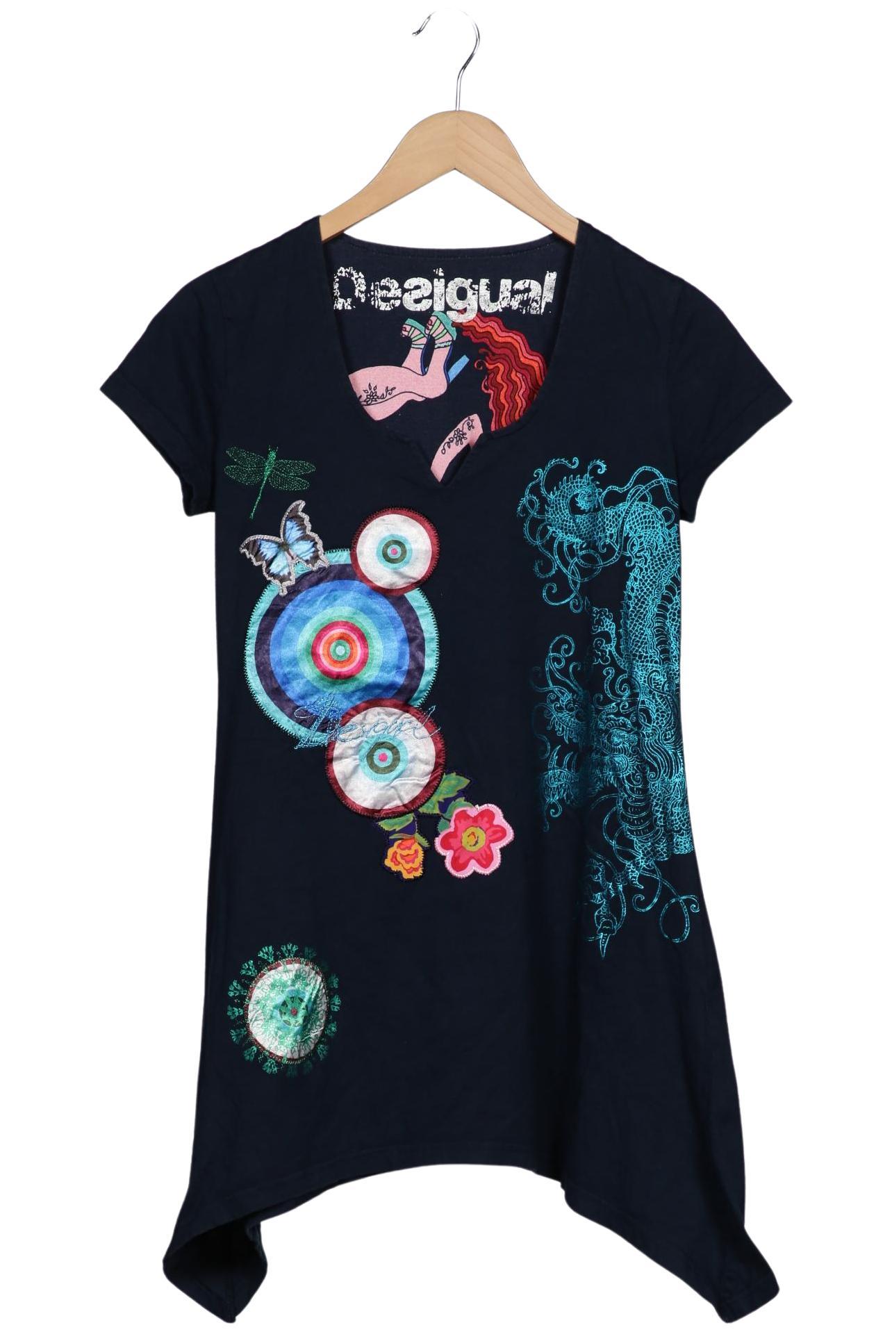 

Desigual Damen T-Shirt, marineblau, Gr. 38