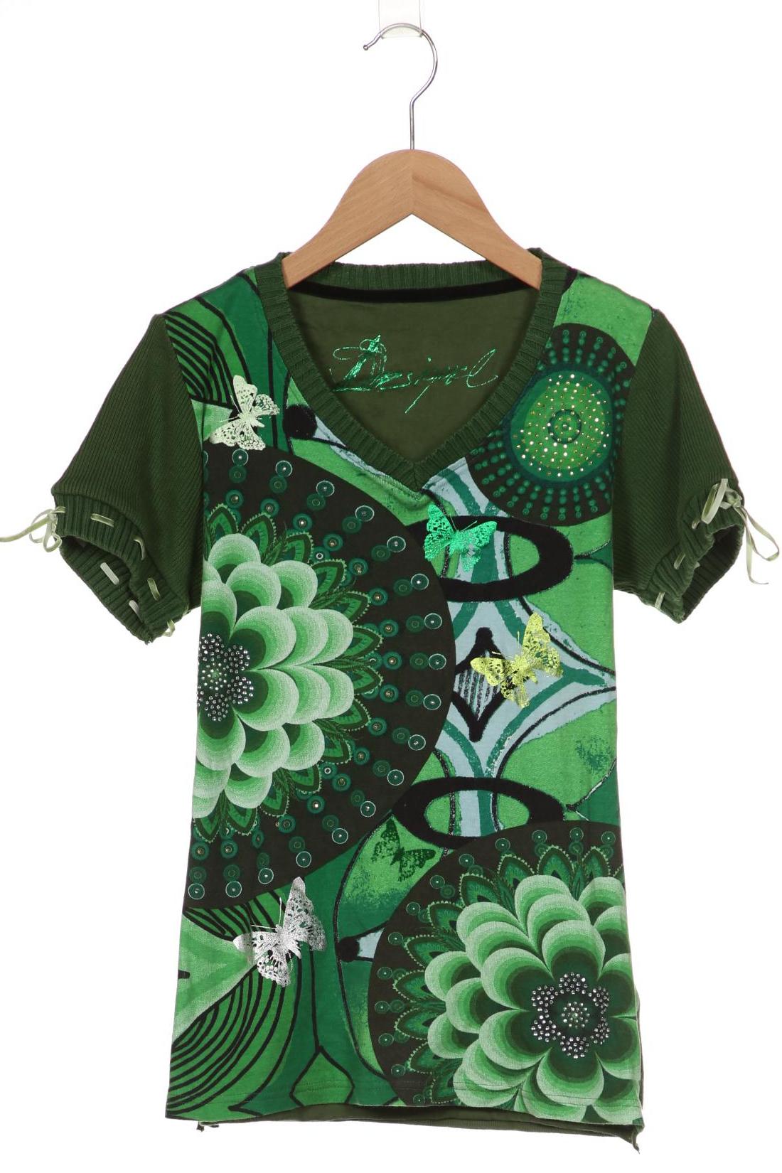 

Desigual Damen T-Shirt, grün, Gr. 38