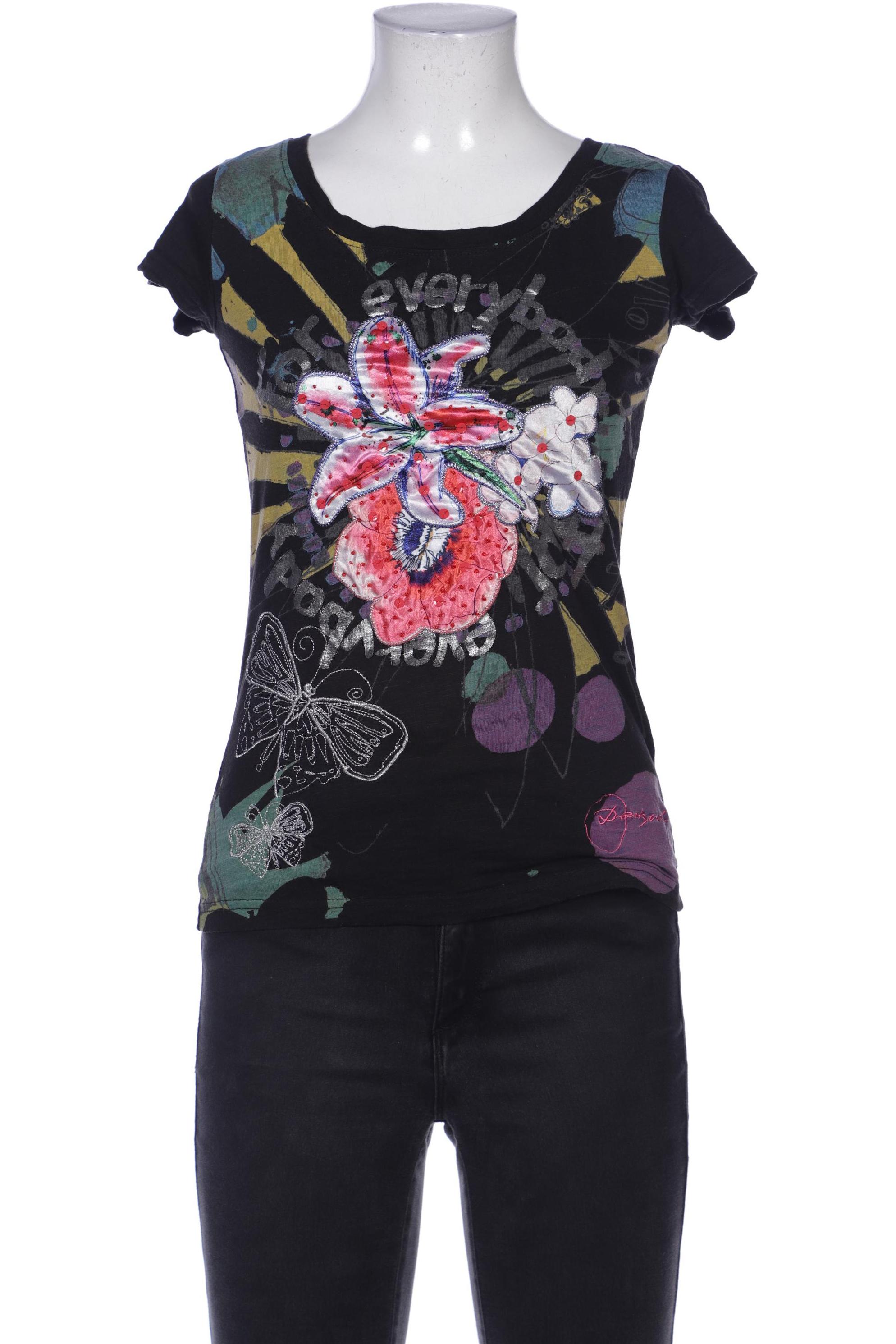 

Desigual Damen T-Shirt, schwarz, Gr. 34