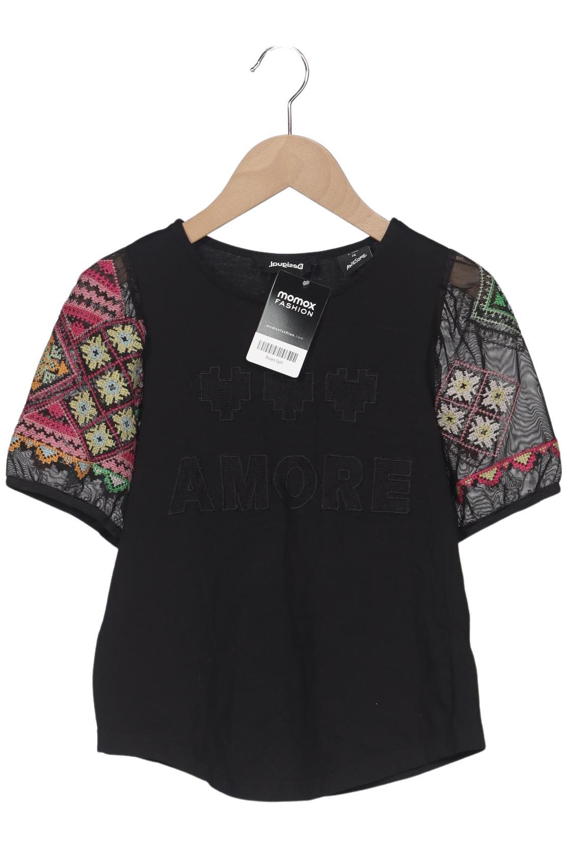 

Desigual Damen T-Shirt, schwarz, Gr. 34