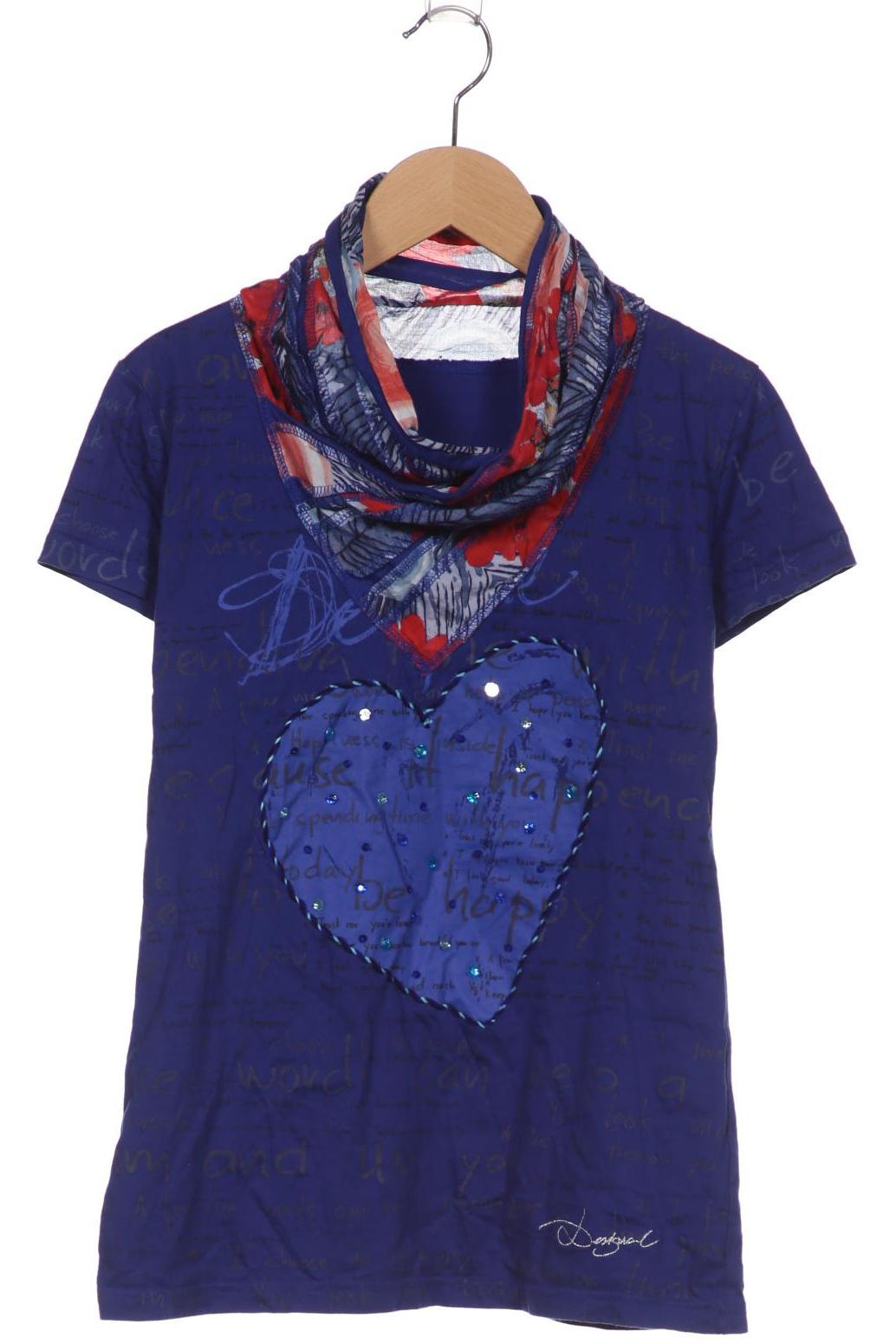 

Desigual Damen T-Shirt, blau