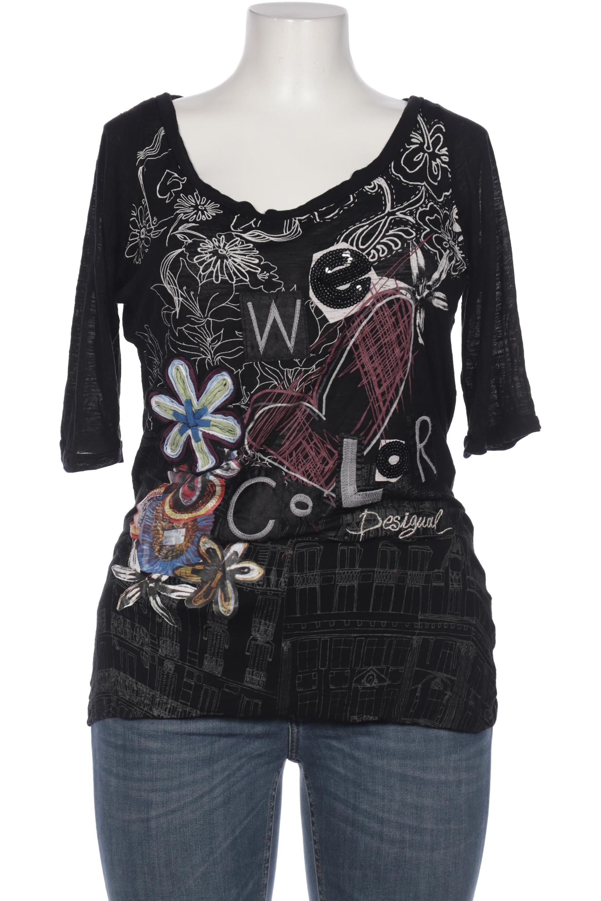 

Desigual Damen T-Shirt, schwarz, Gr. 44