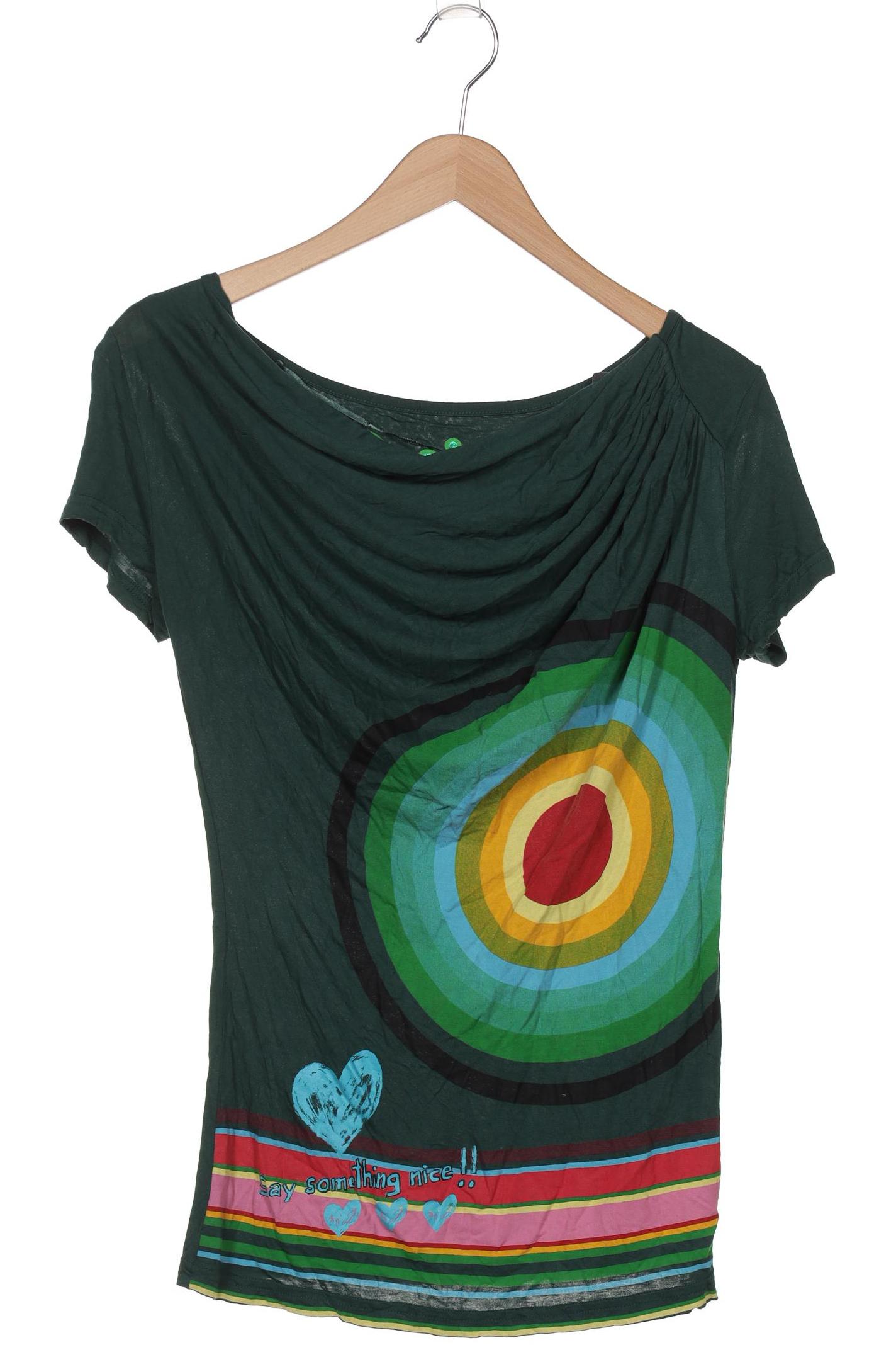 

Desigual Damen T-Shirt, grün, Gr. 38
