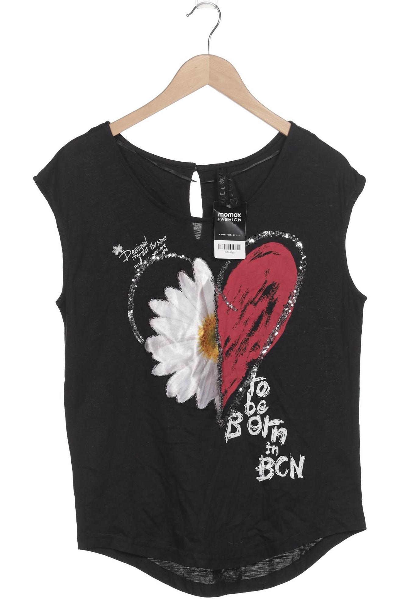

Desigual Damen T-Shirt, schwarz, Gr. 38