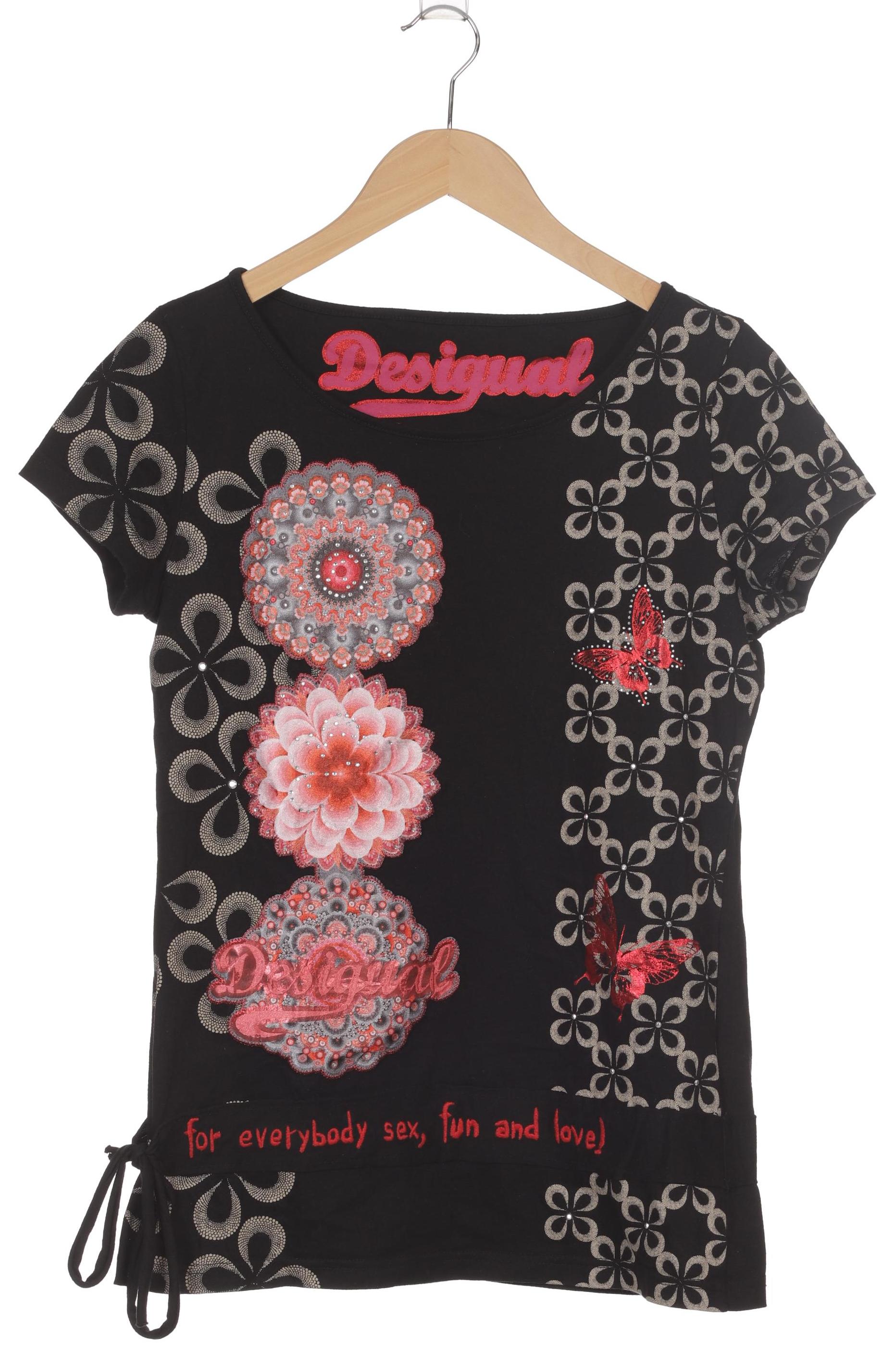 

Desigual Damen T-Shirt, schwarz, Gr. 36