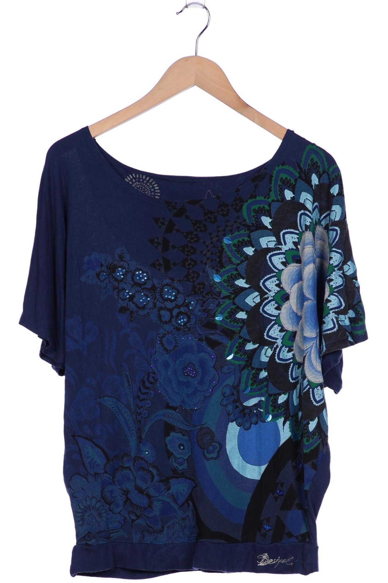 

Desigual Damen T-Shirt, blau, Gr. 42