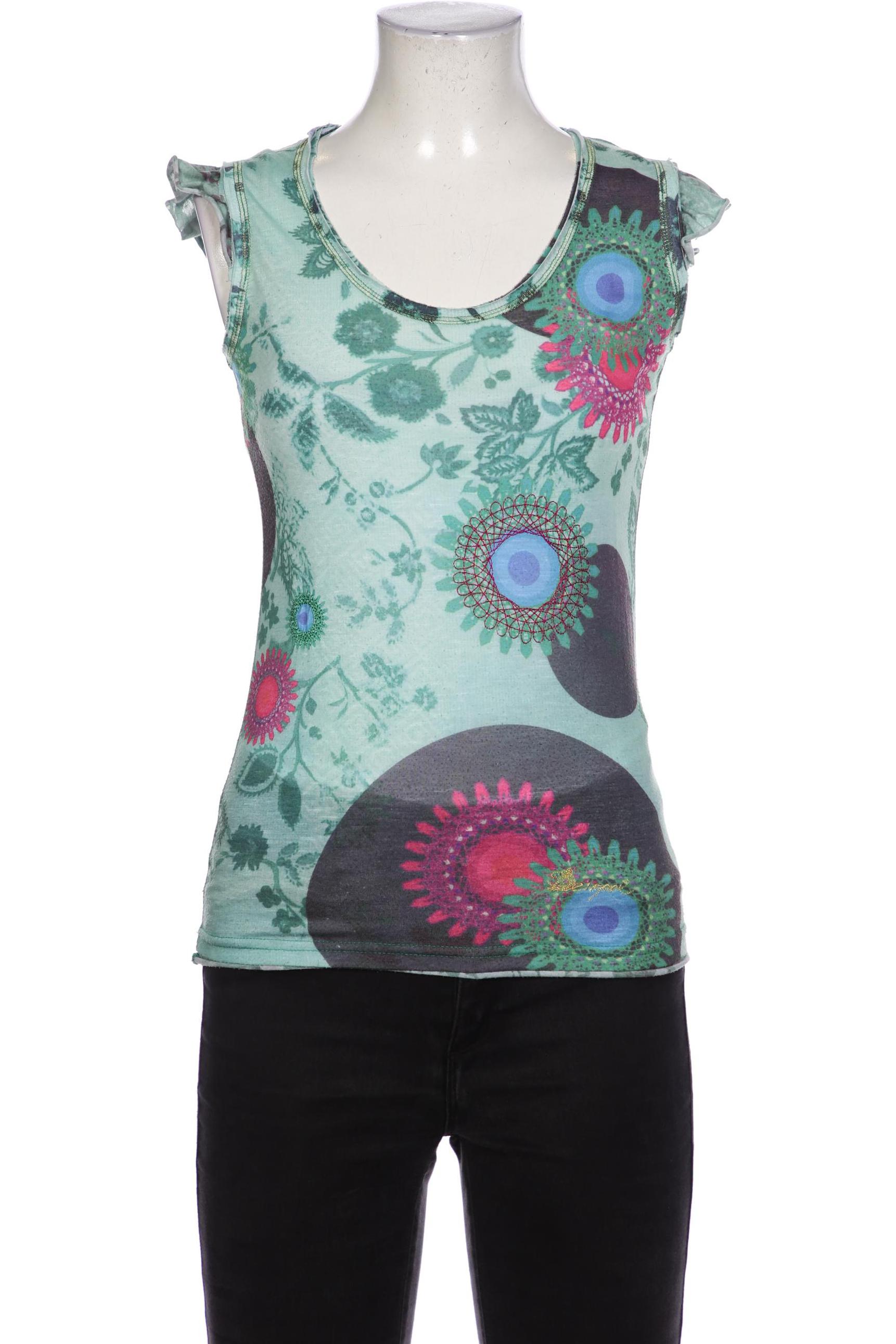 

Desigual Damen T-Shirt, grün, Gr. 36