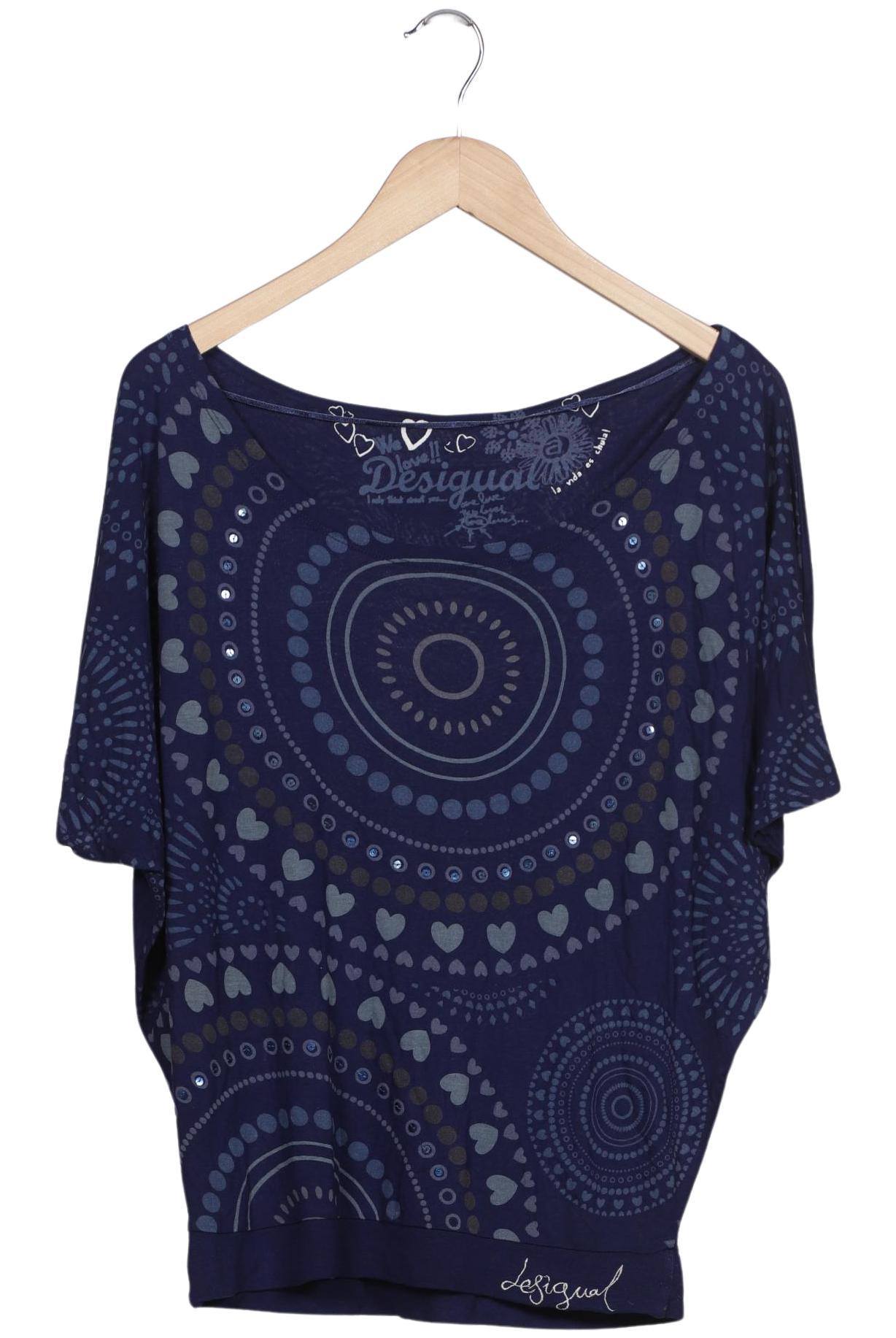 

Desigual Damen T-Shirt, marineblau, Gr. 36