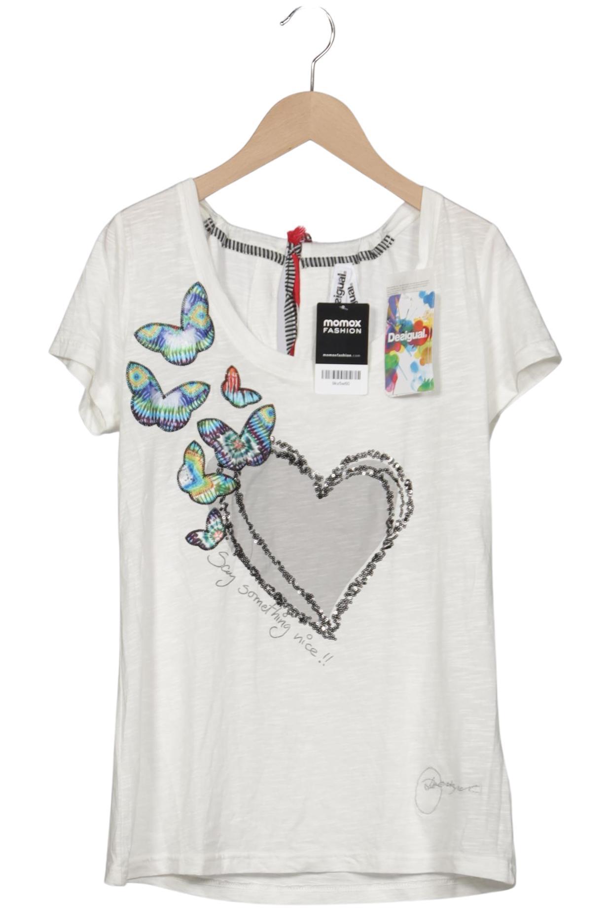 

Desigual Damen T-Shirt, weiß, Gr. 42