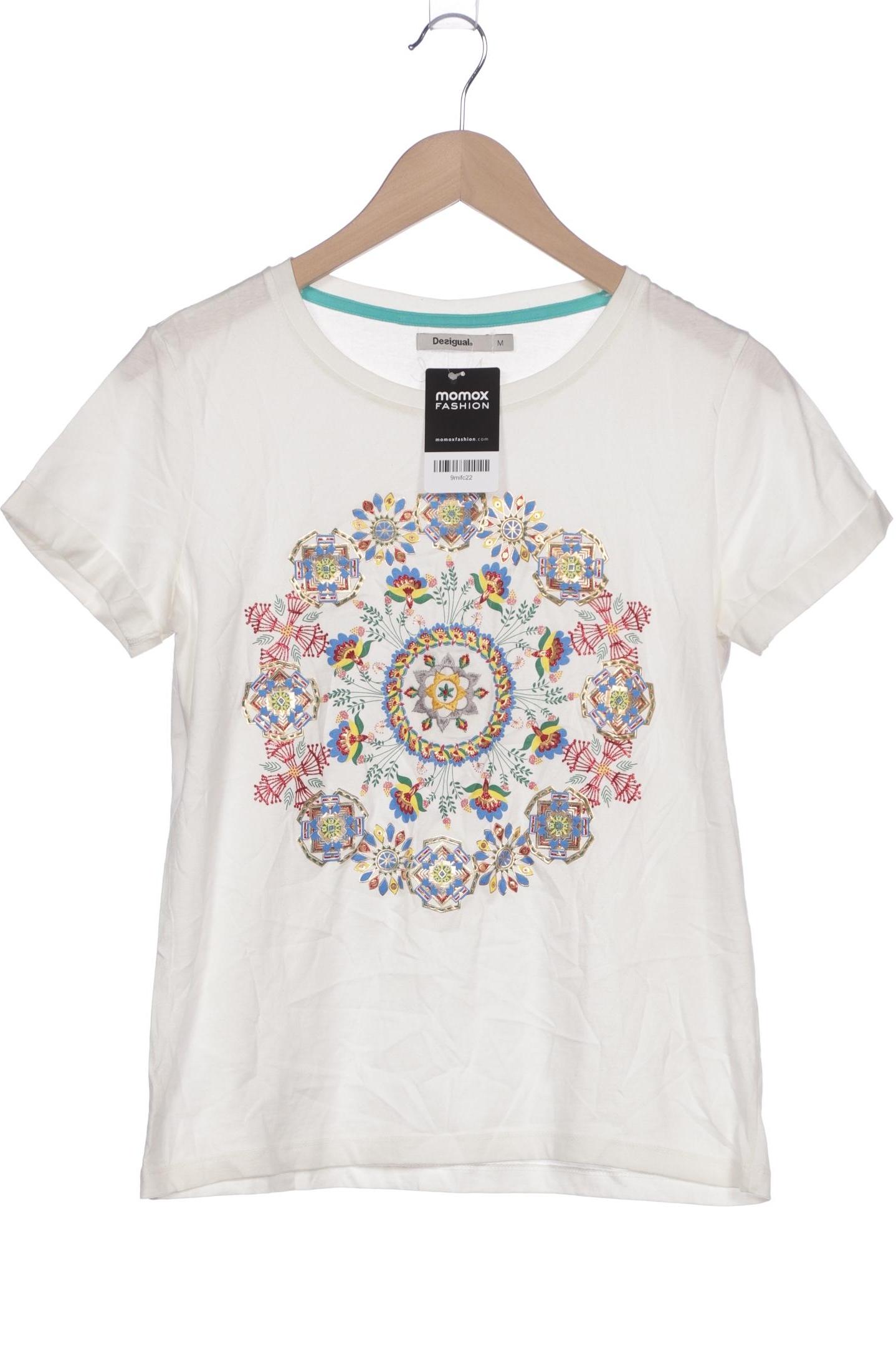 

Desigual Damen T-Shirt, cremeweiß, Gr. 38
