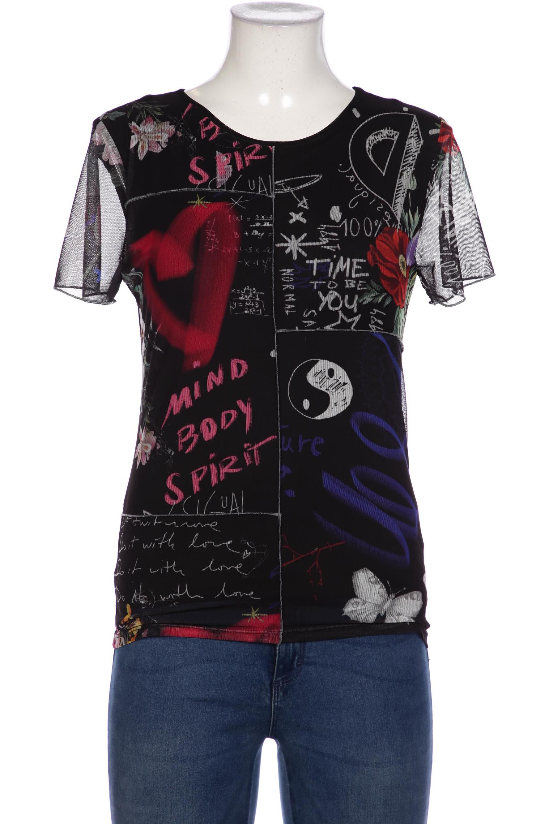 

Desigual Damen T-Shirt, schwarz, Gr. 38