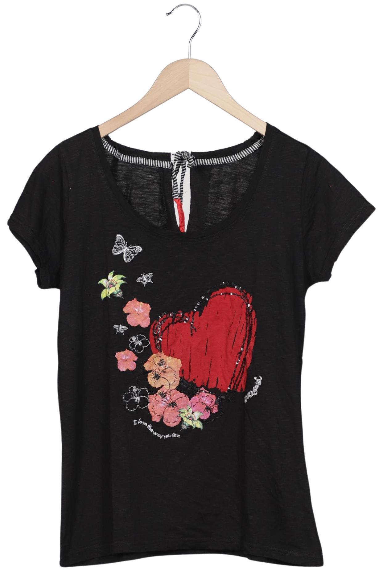 

Desigual Damen T-Shirt, schwarz, Gr. 44