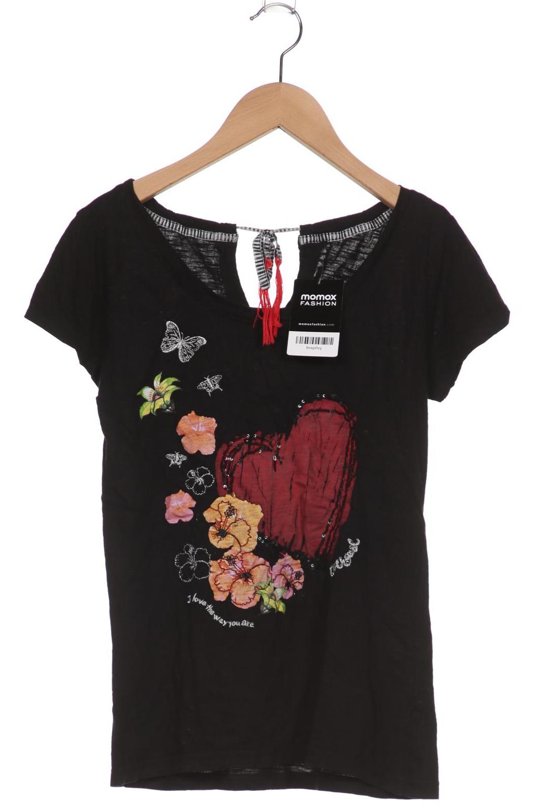 

Desigual Damen T-Shirt, schwarz, Gr. 36