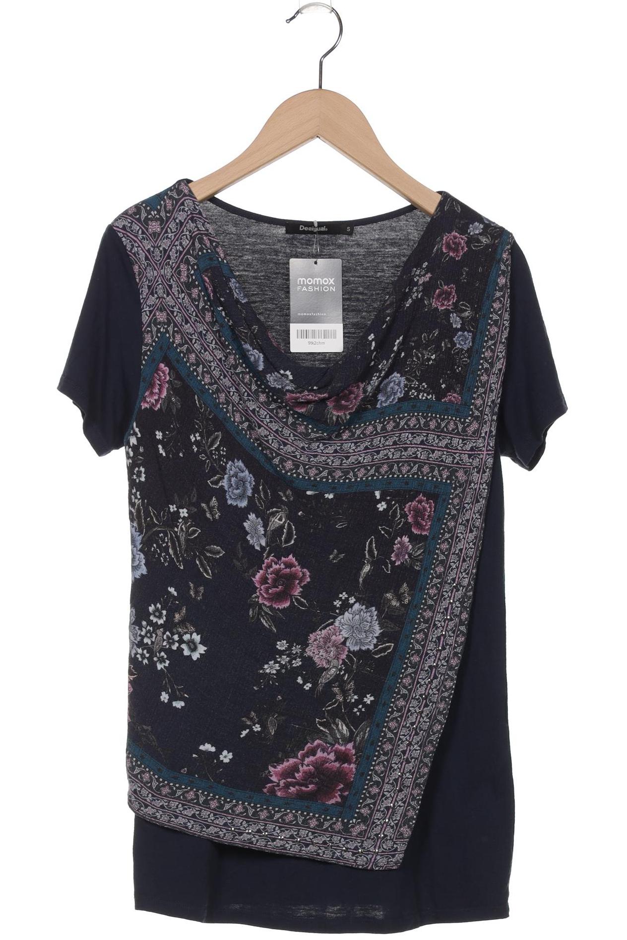 

Desigual Damen T-Shirt, marineblau, Gr. 36