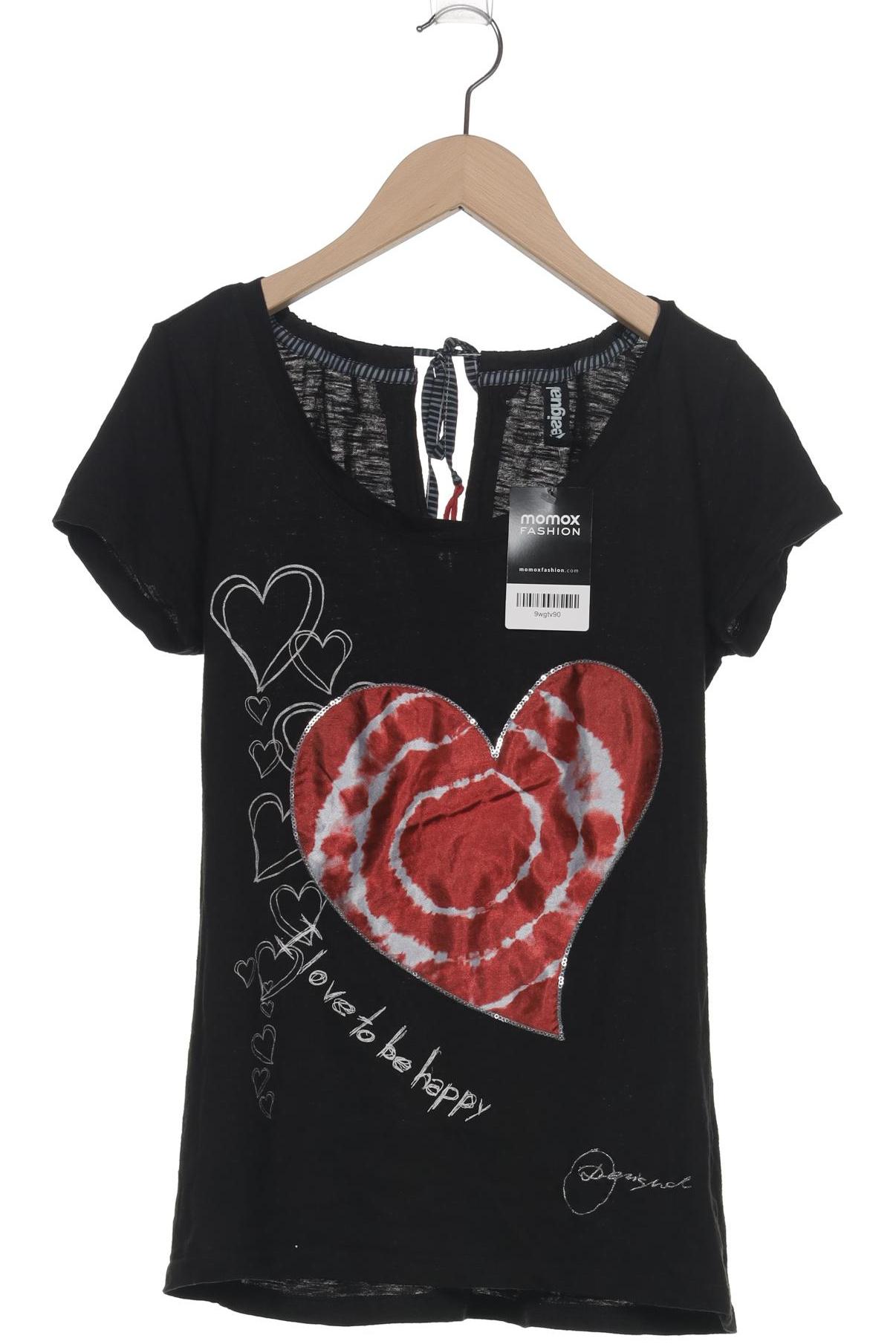 

Desigual Damen T-Shirt, schwarz, Gr. 38