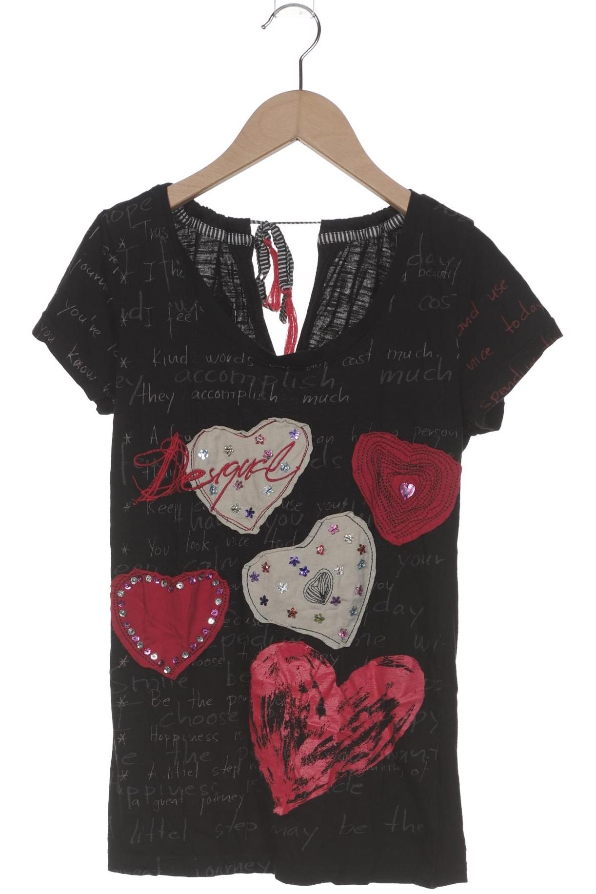 

Desigual Damen T-Shirt, schwarz, Gr. 38