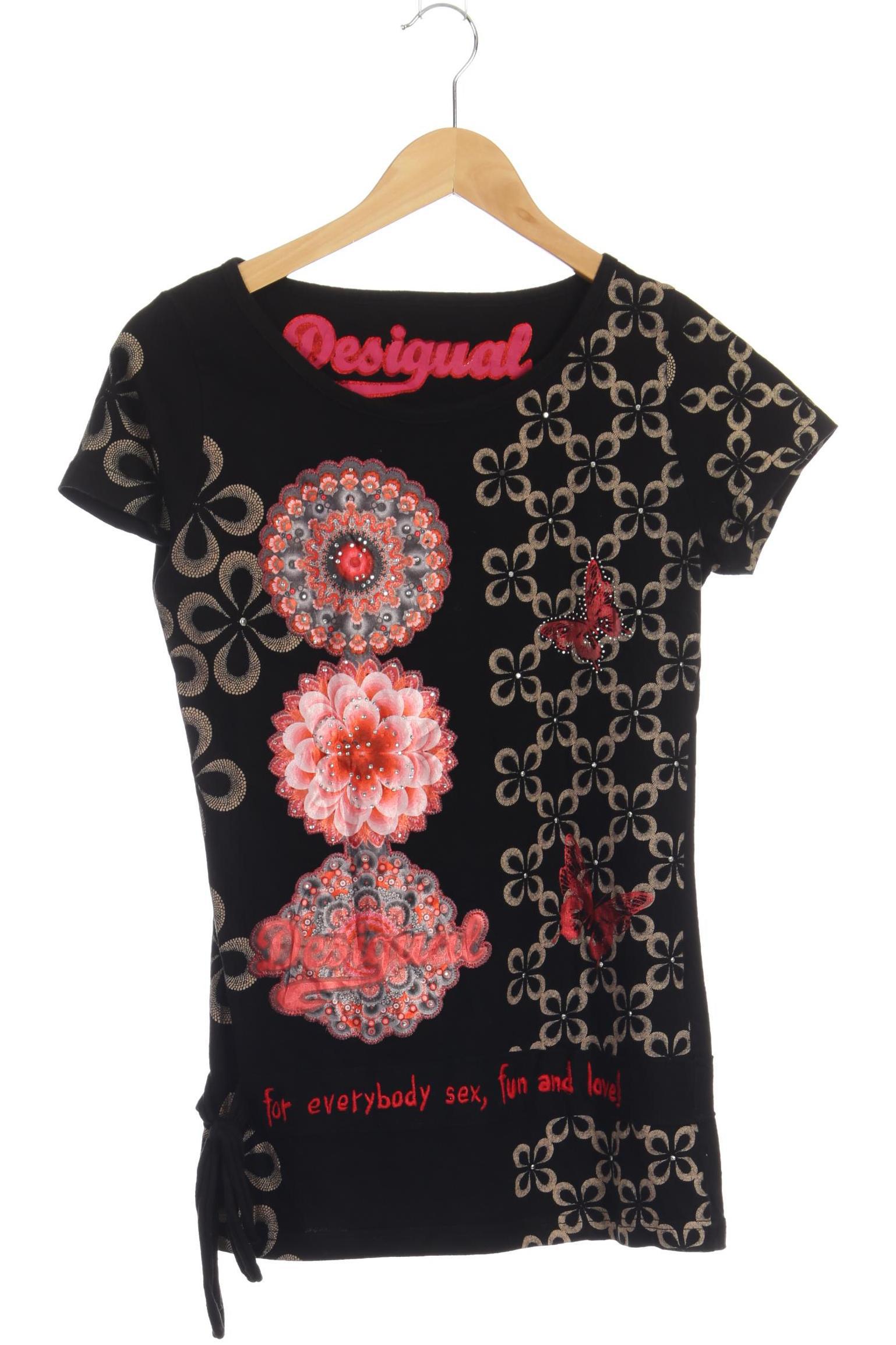 

Desigual Damen T-Shirt, schwarz, Gr.