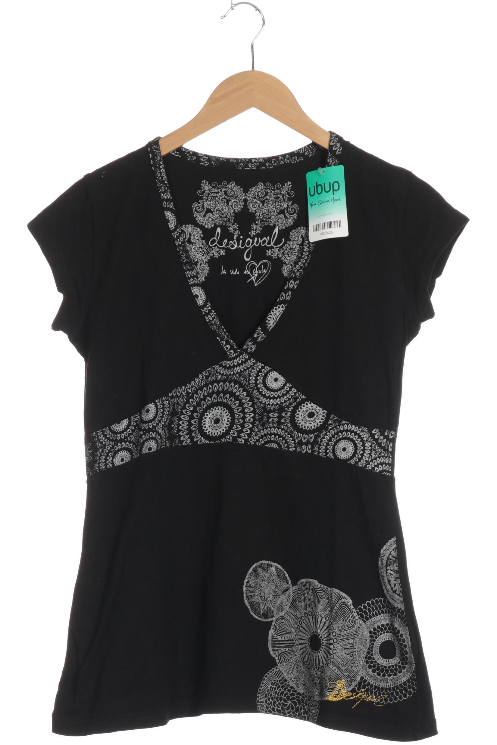 

Desigual Damen T-Shirt, schwarz, Gr.