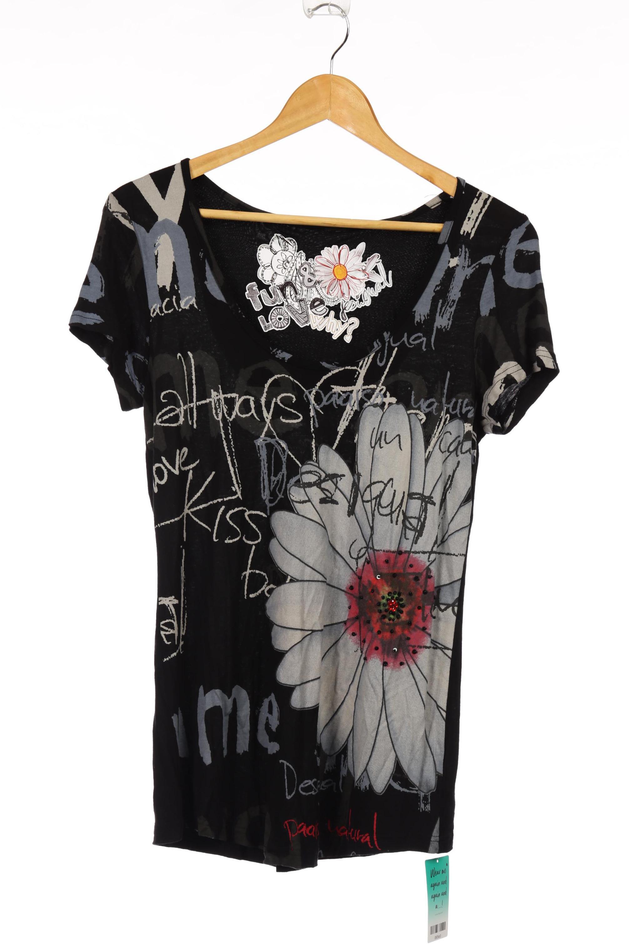 

Desigual Damen T-Shirt, schwarz, Gr.
