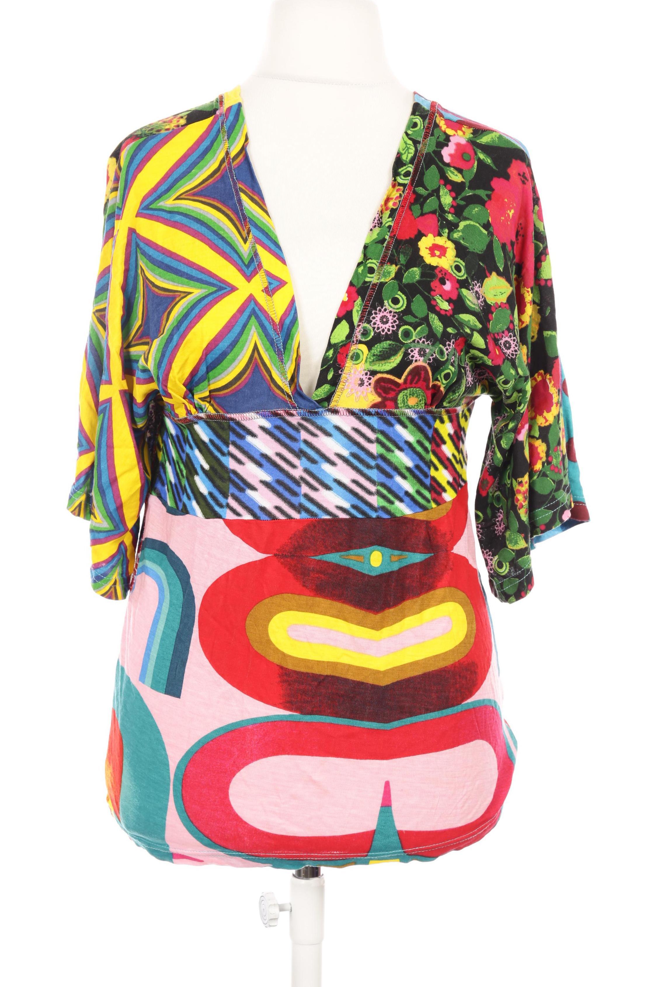 

Desigual Damen T-Shirt, mehrfarbig, Gr.