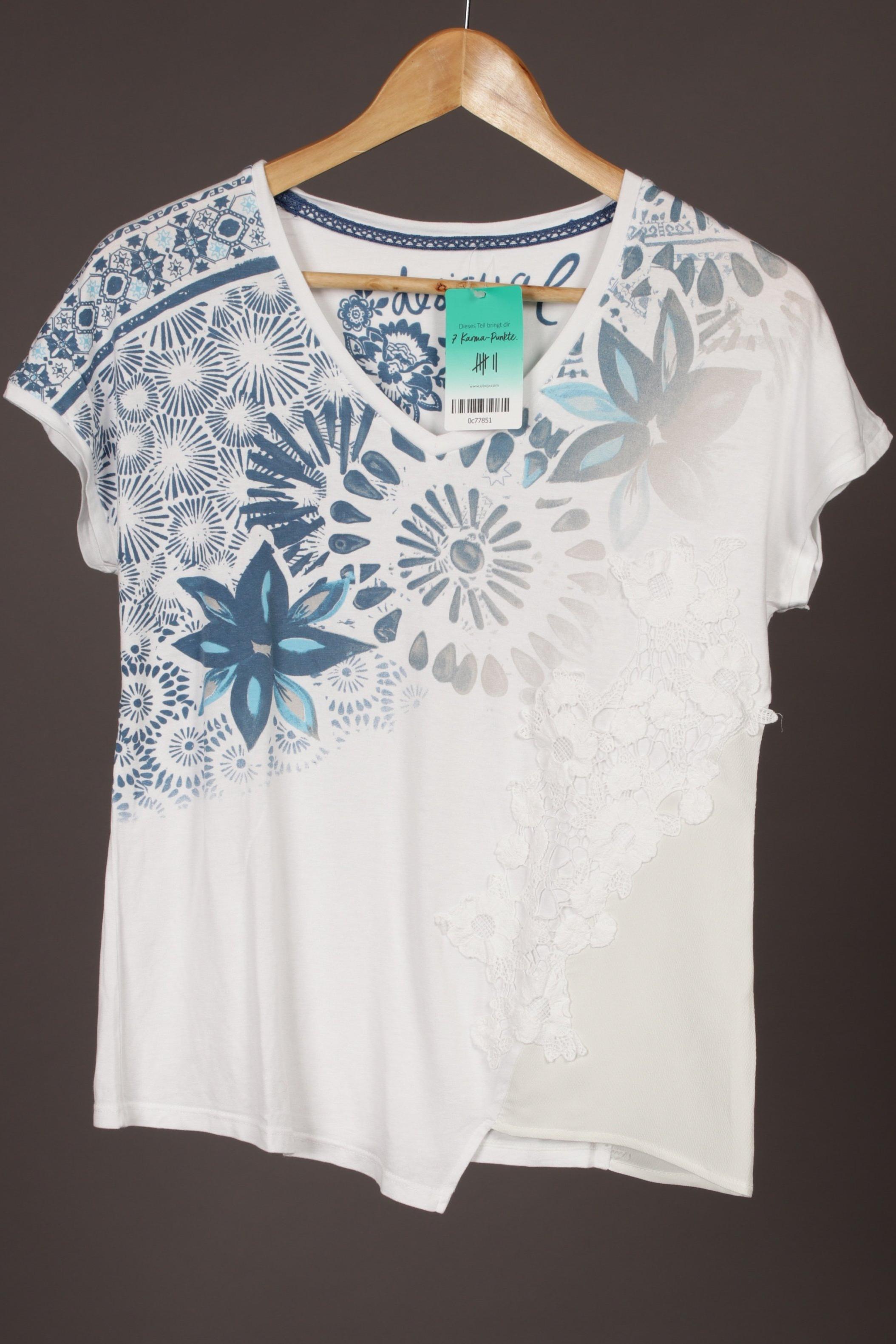 

Desigual Damen T-Shirt, weiß, Gr.