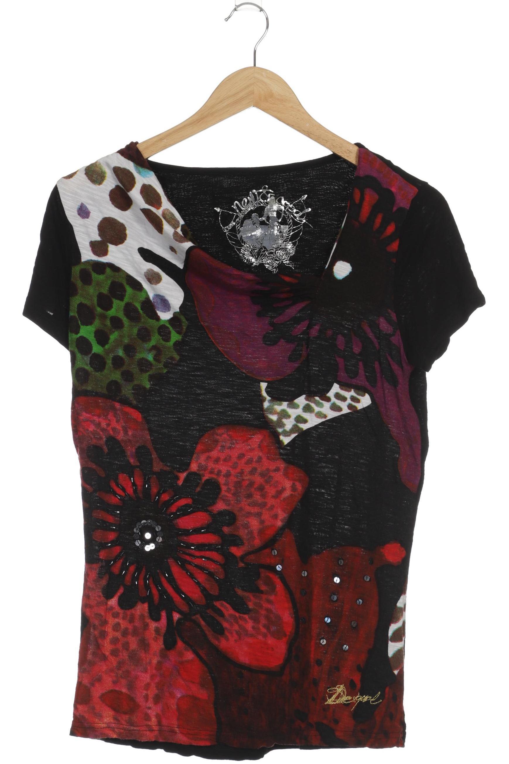 

Desigual Damen T-Shirt, schwarz, Gr.