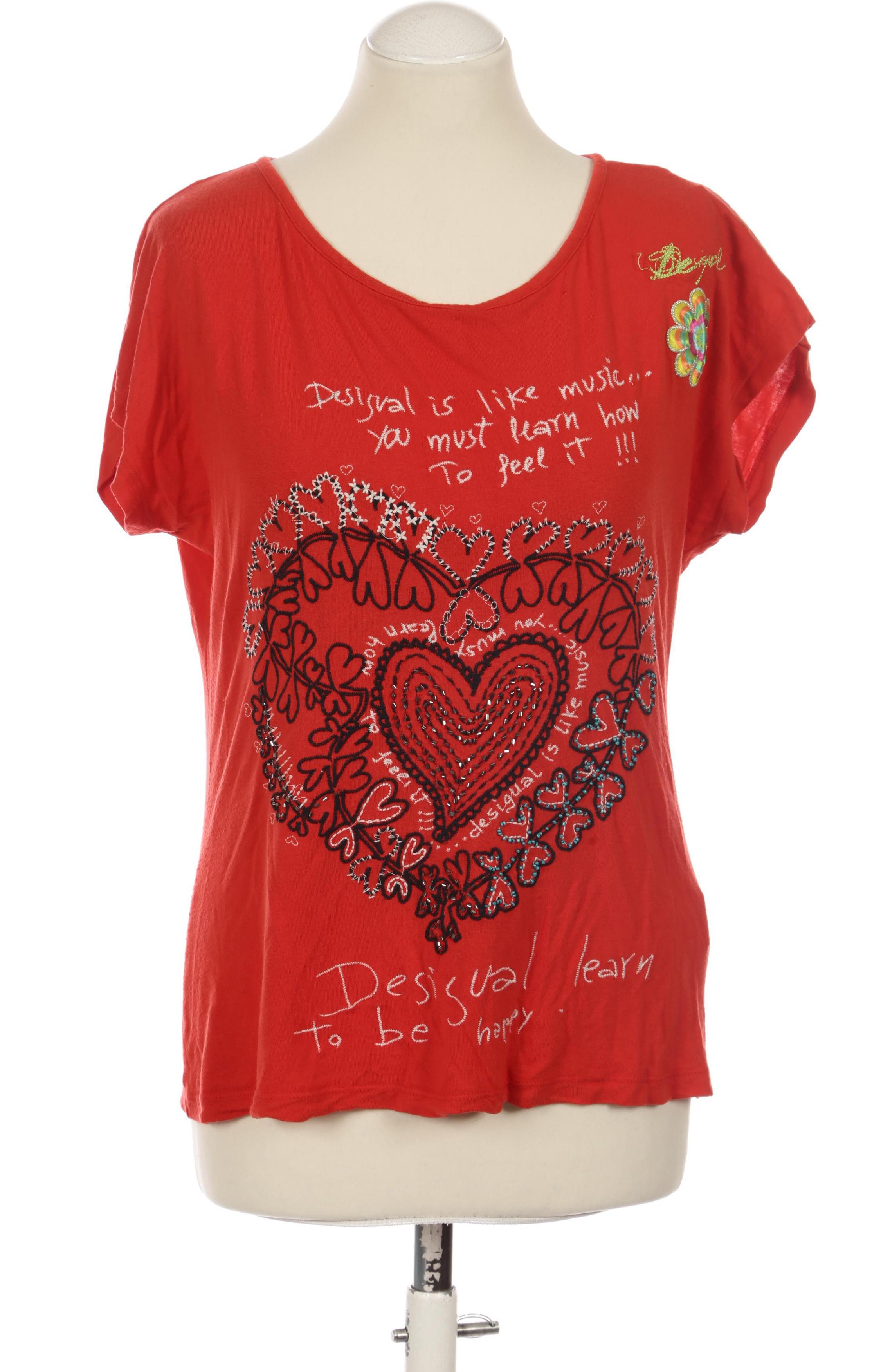 

Desigual Damen T-Shirt, rot, Gr.