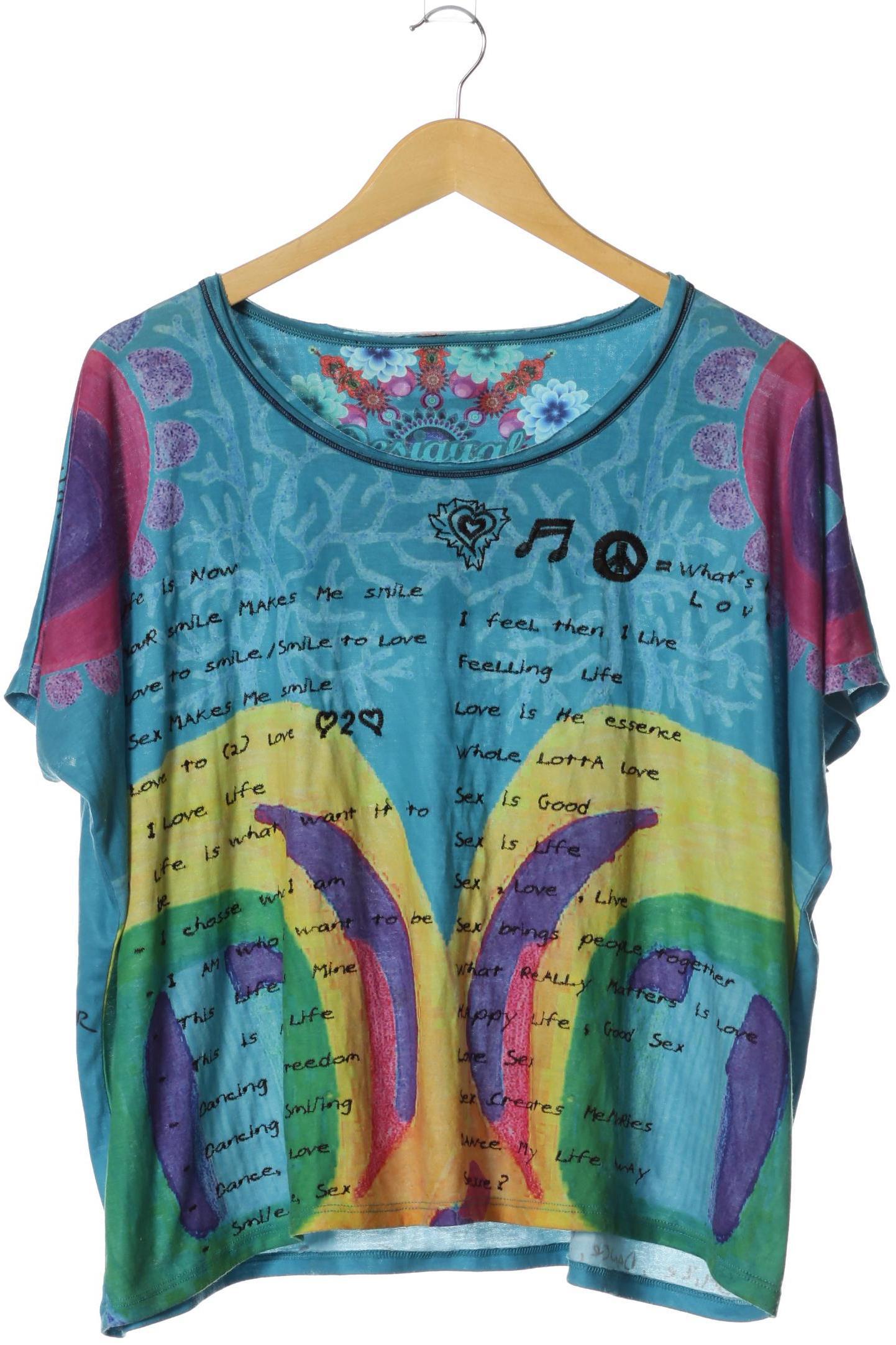 

Desigual Damen T-Shirt, mehrfarbig, Gr.