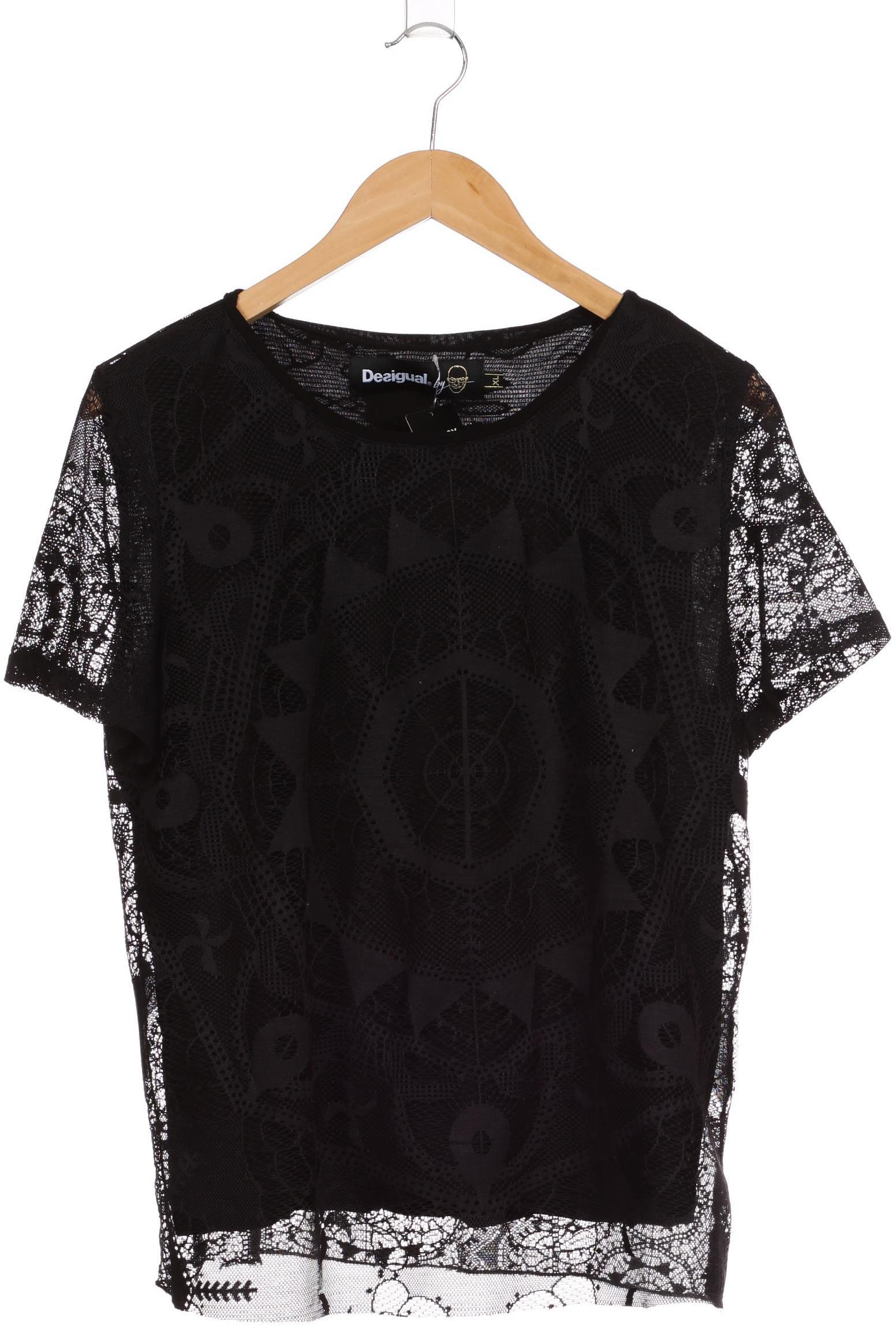 

Desigual Damen T-Shirt, schwarz, Gr.