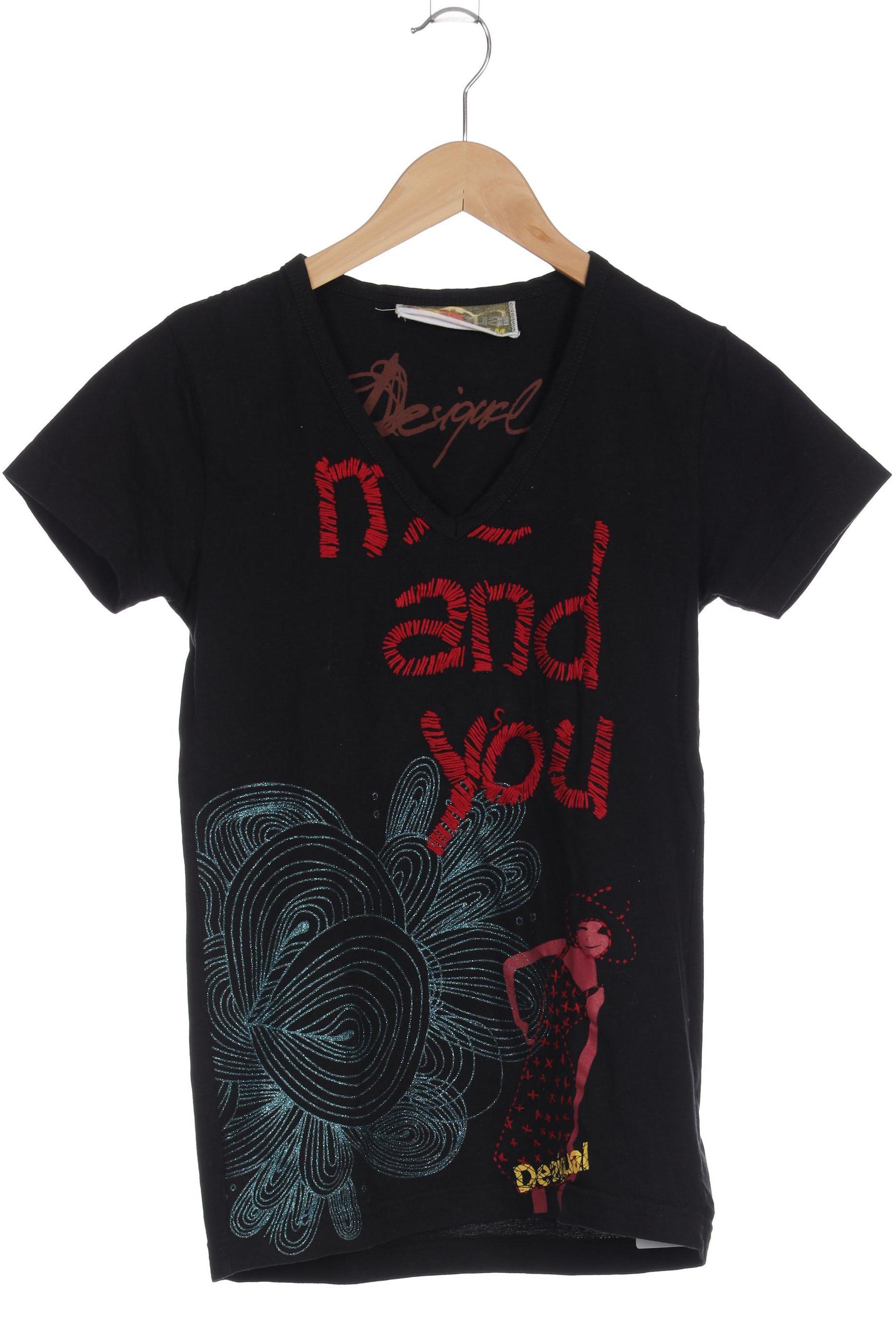

Desigual Damen T-Shirt, schwarz, Gr.