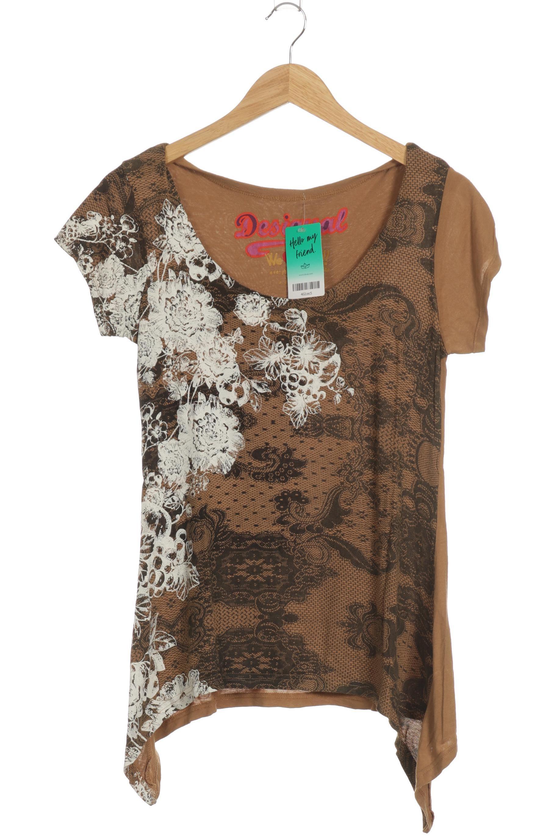 

Desigual Damen T-Shirt, braun, Gr.