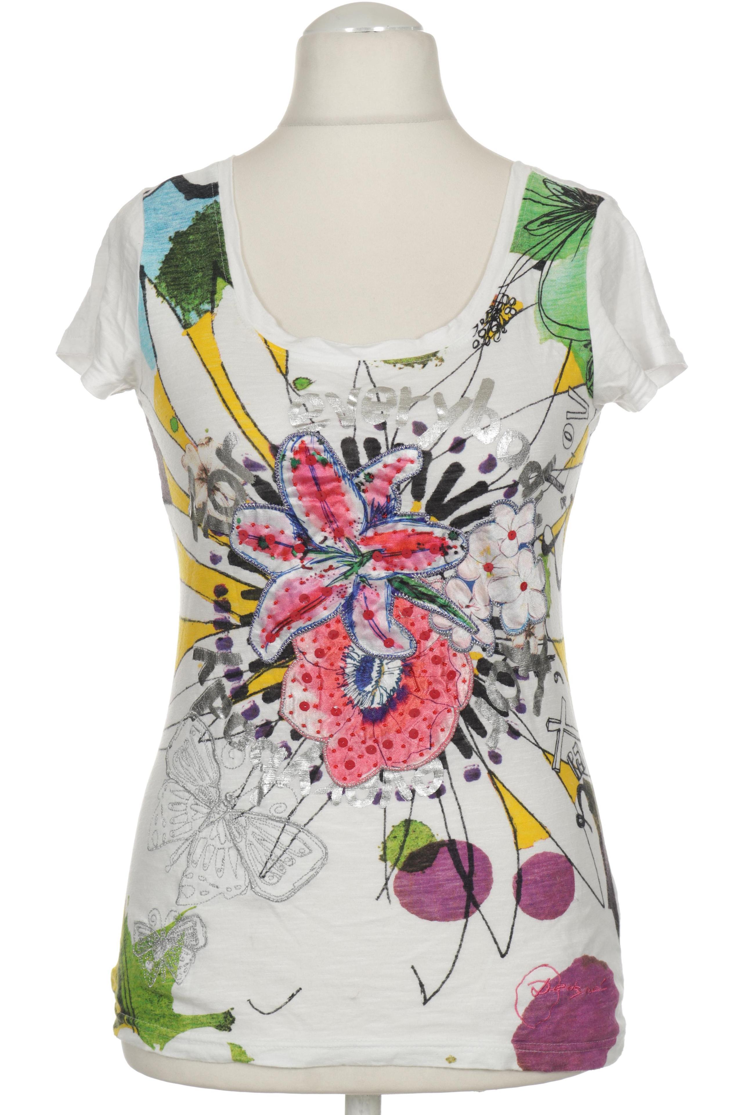 

Desigual Damen T-Shirt, weiß, Gr.