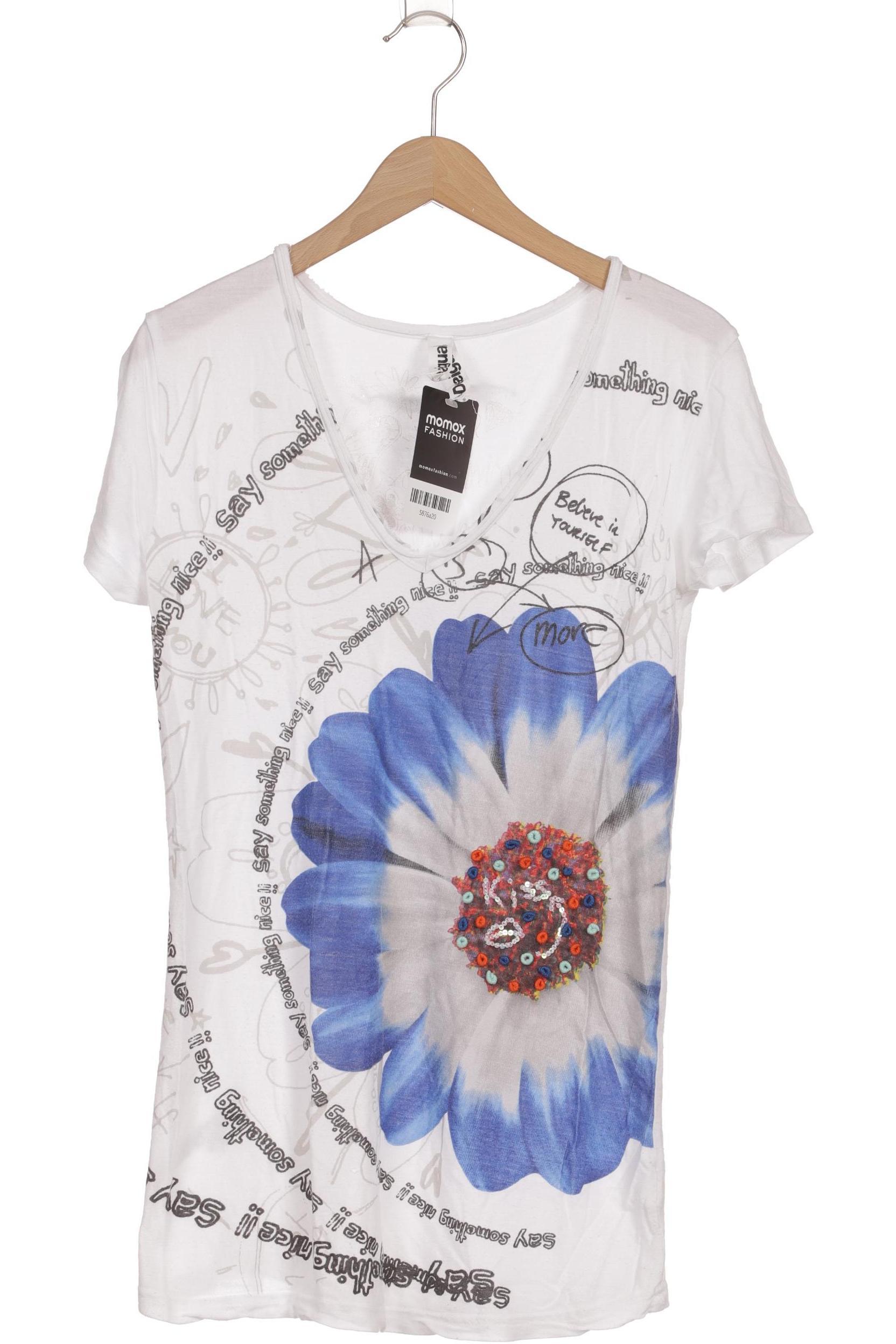 

Desigual Damen T-Shirt, weiß, Gr.