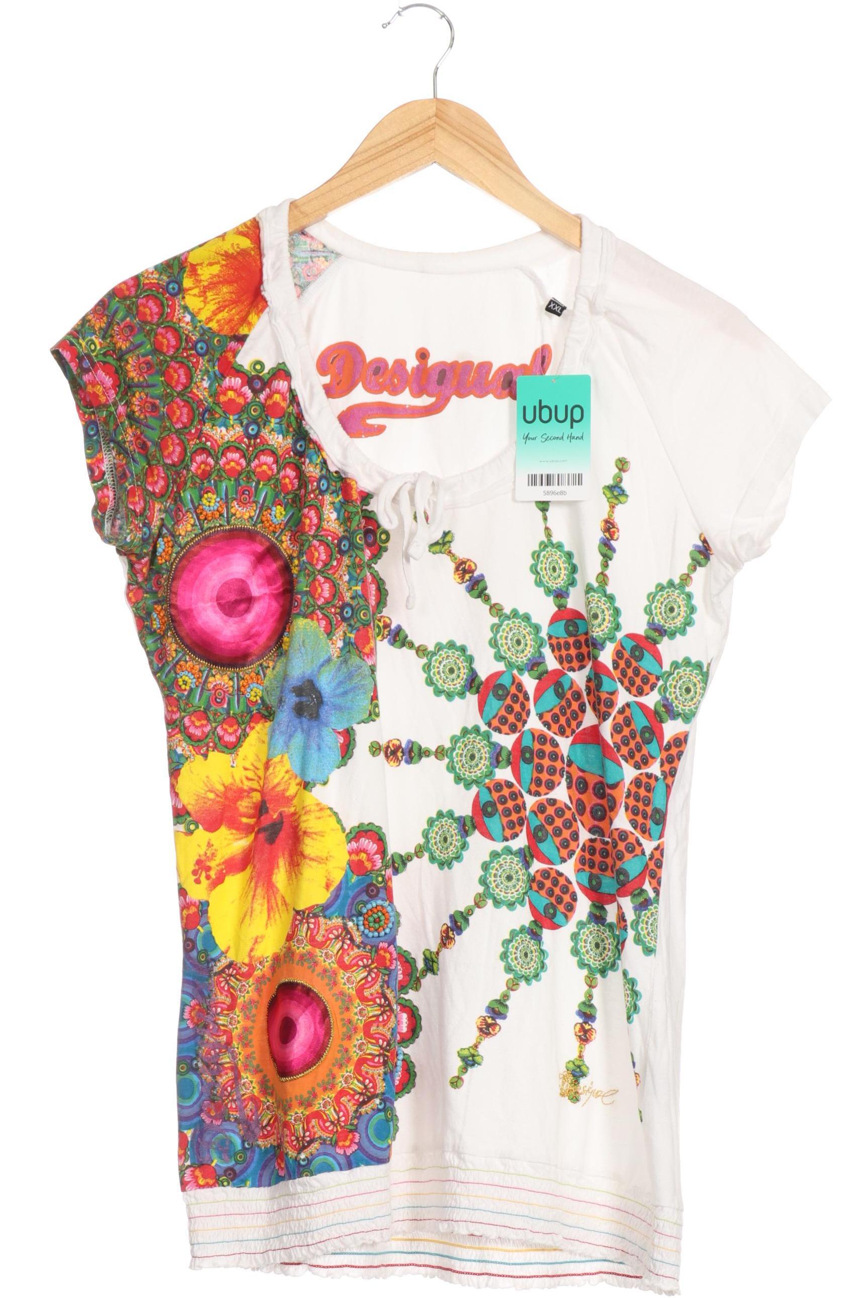 

Desigual Damen T-Shirt, weiß, Gr.