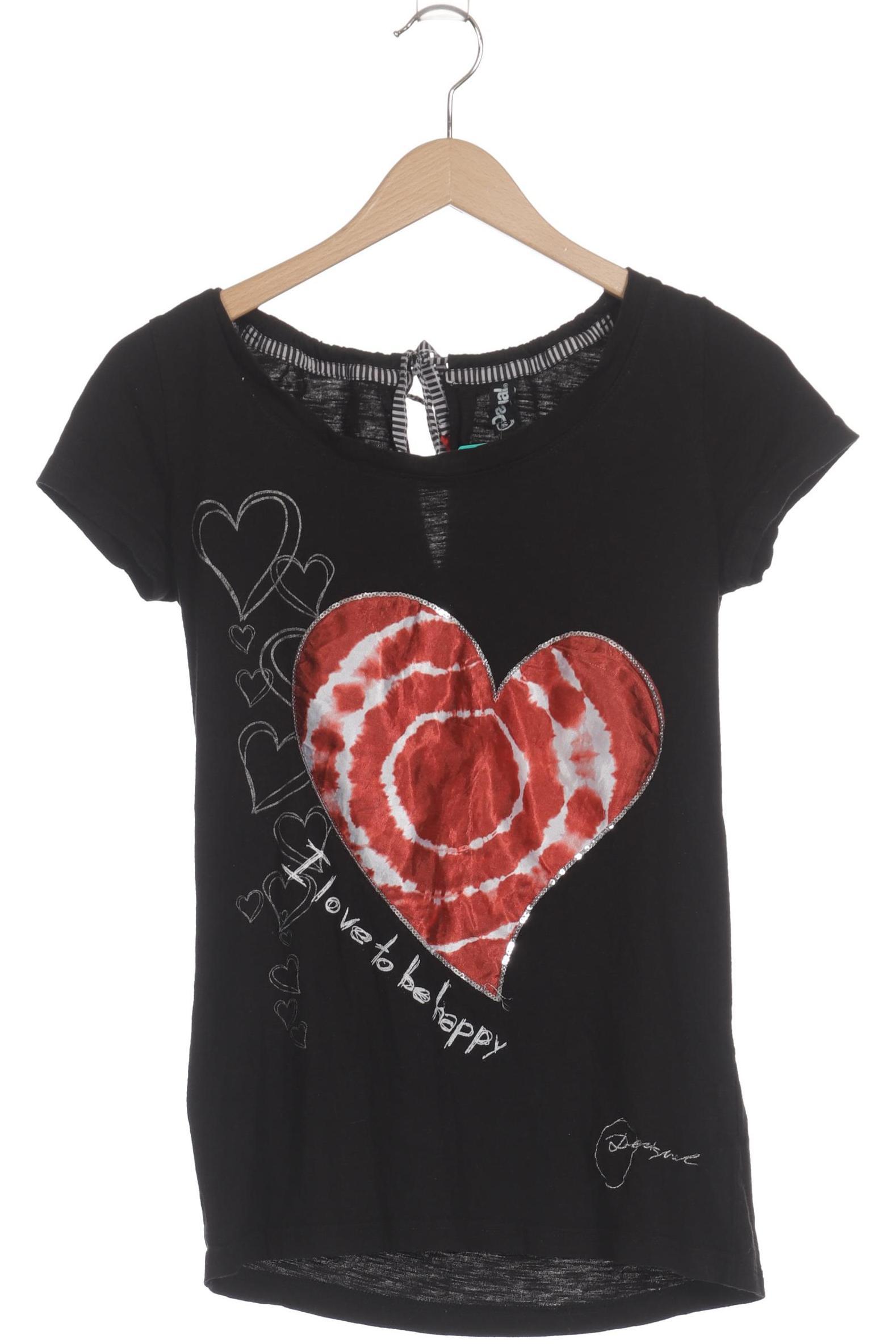 

Desigual Damen T-Shirt, schwarz, Gr.