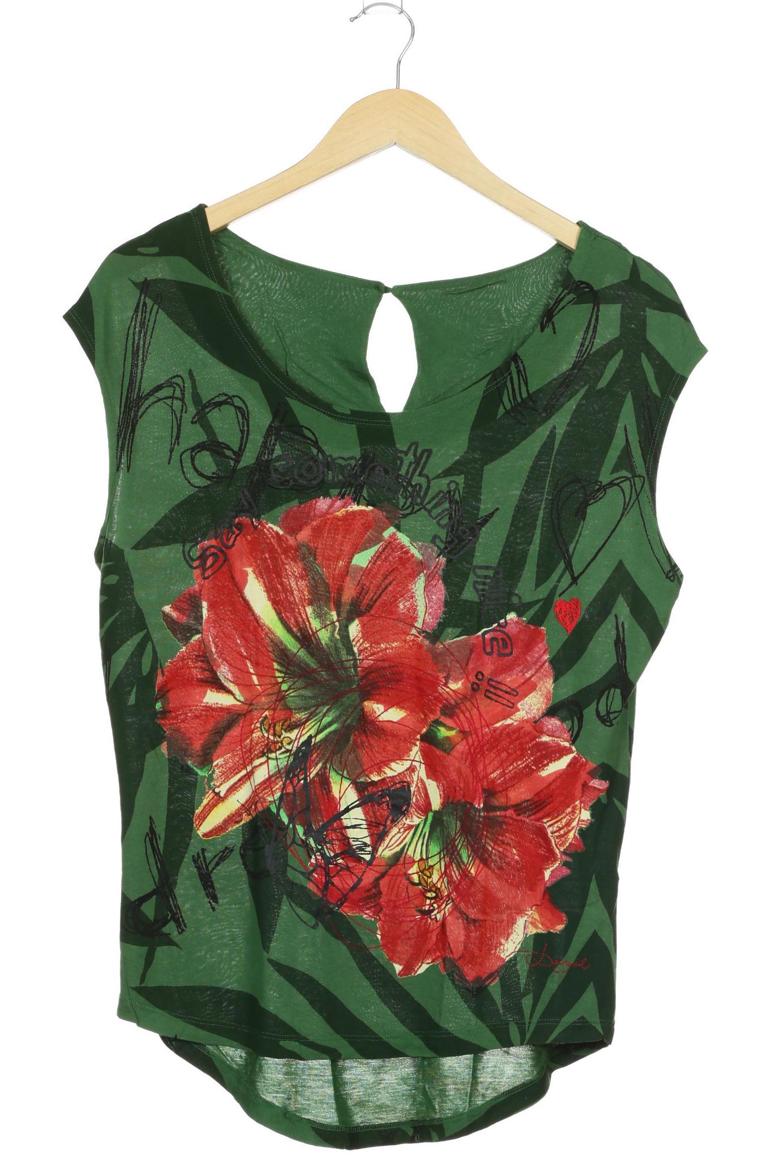

Desigual Damen T-Shirt, grün, Gr.