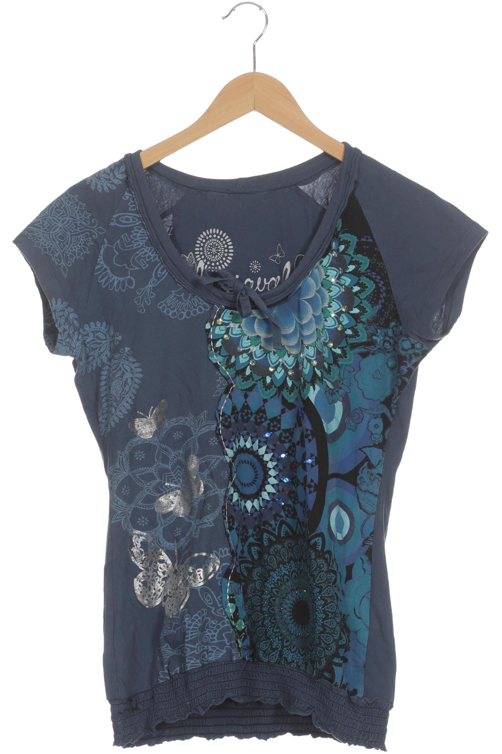 

Desigual Damen T-Shirt, blau, Gr.