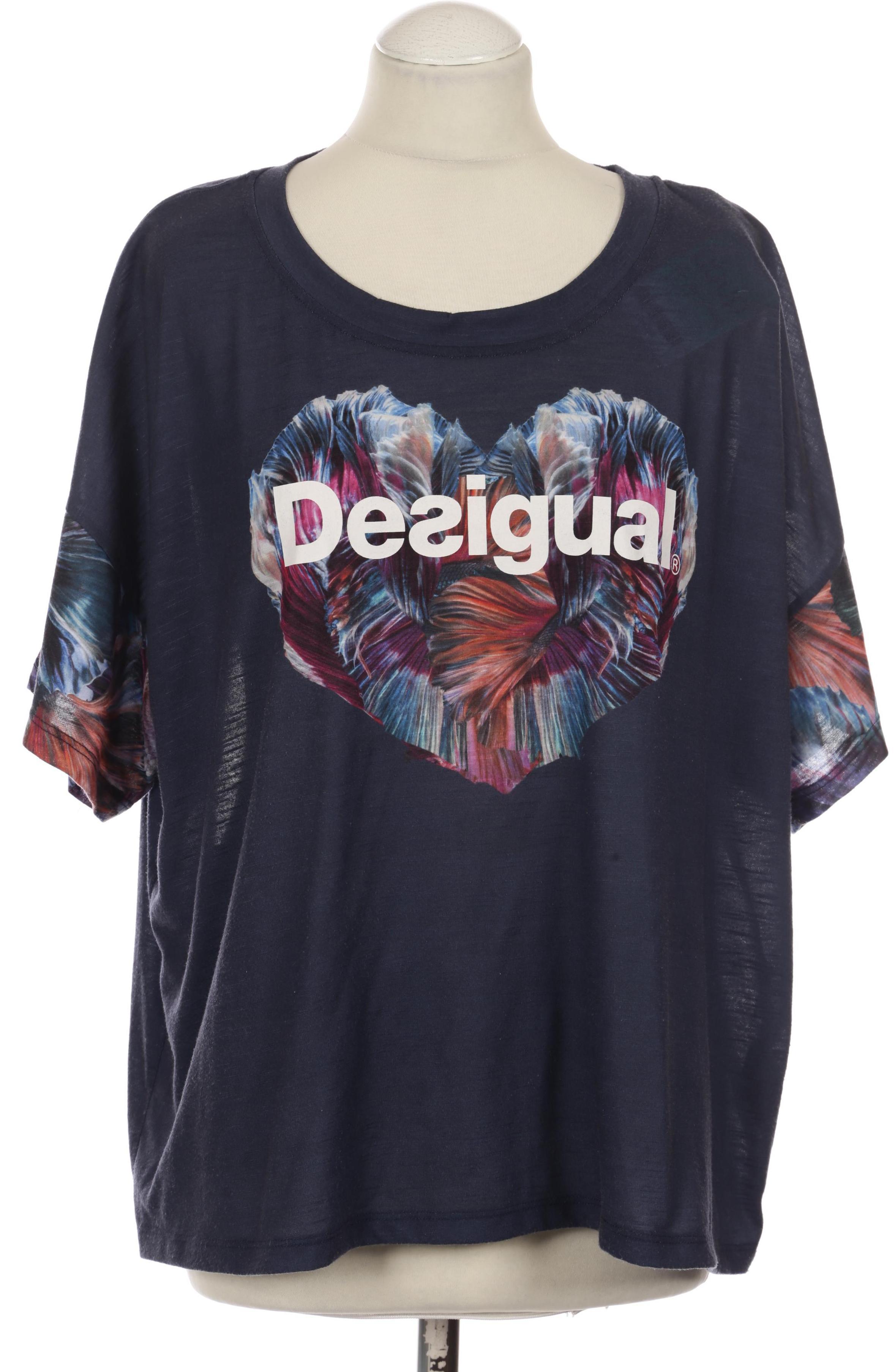 

Desigual Damen T-Shirt, blau, Gr.