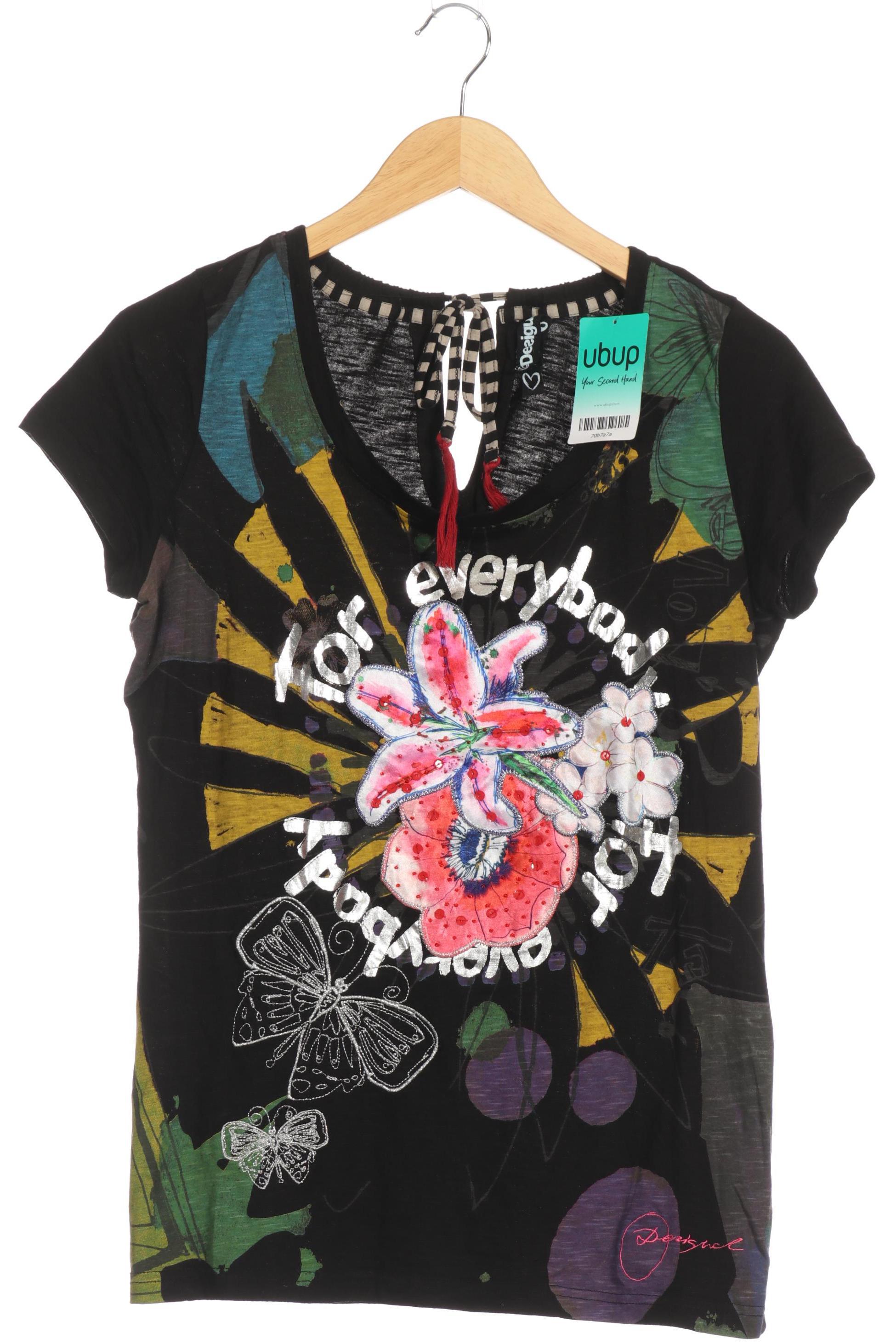 

Desigual Damen T-Shirt, schwarz, Gr.