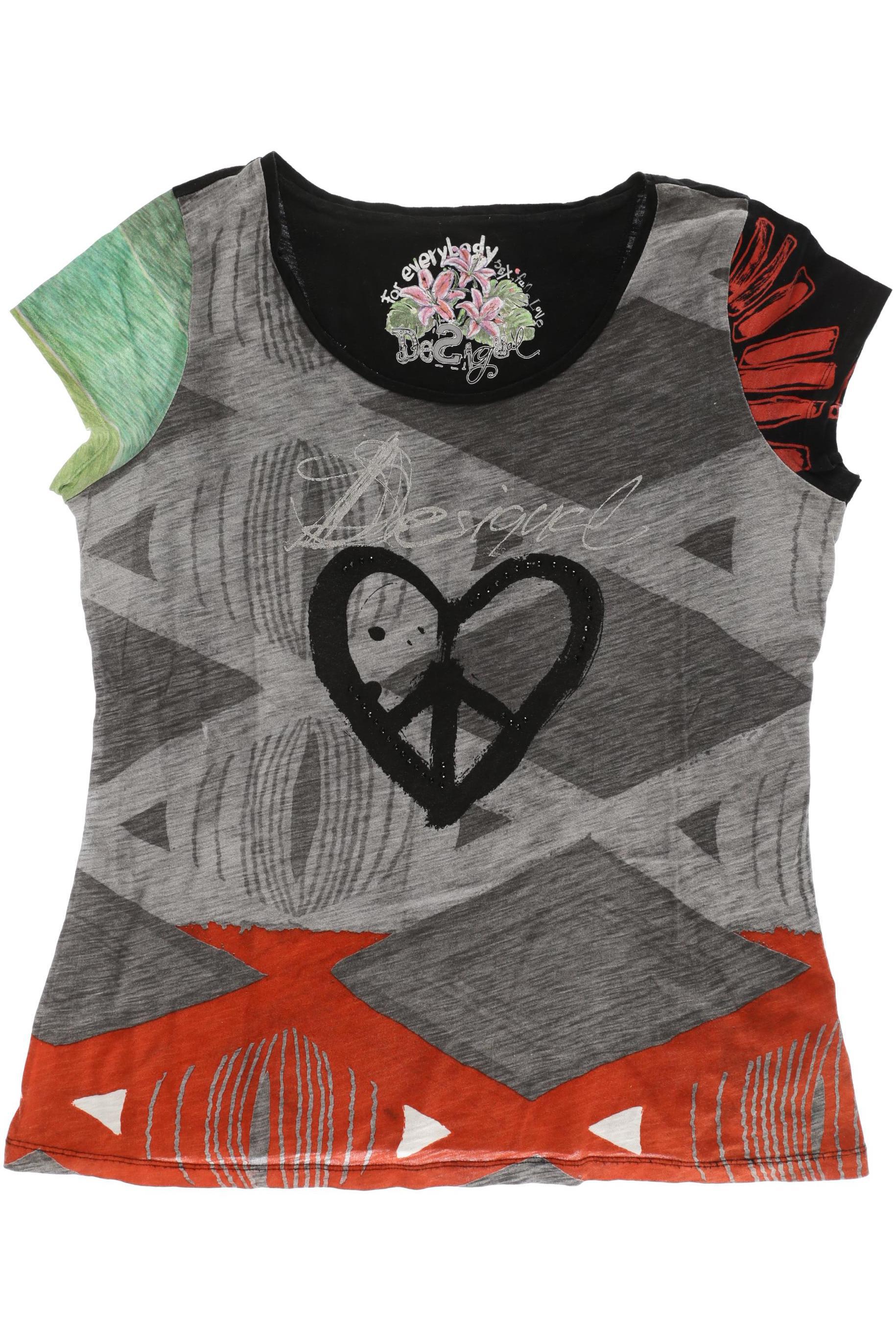 

Desigual Damen T-Shirt, grau, Gr.