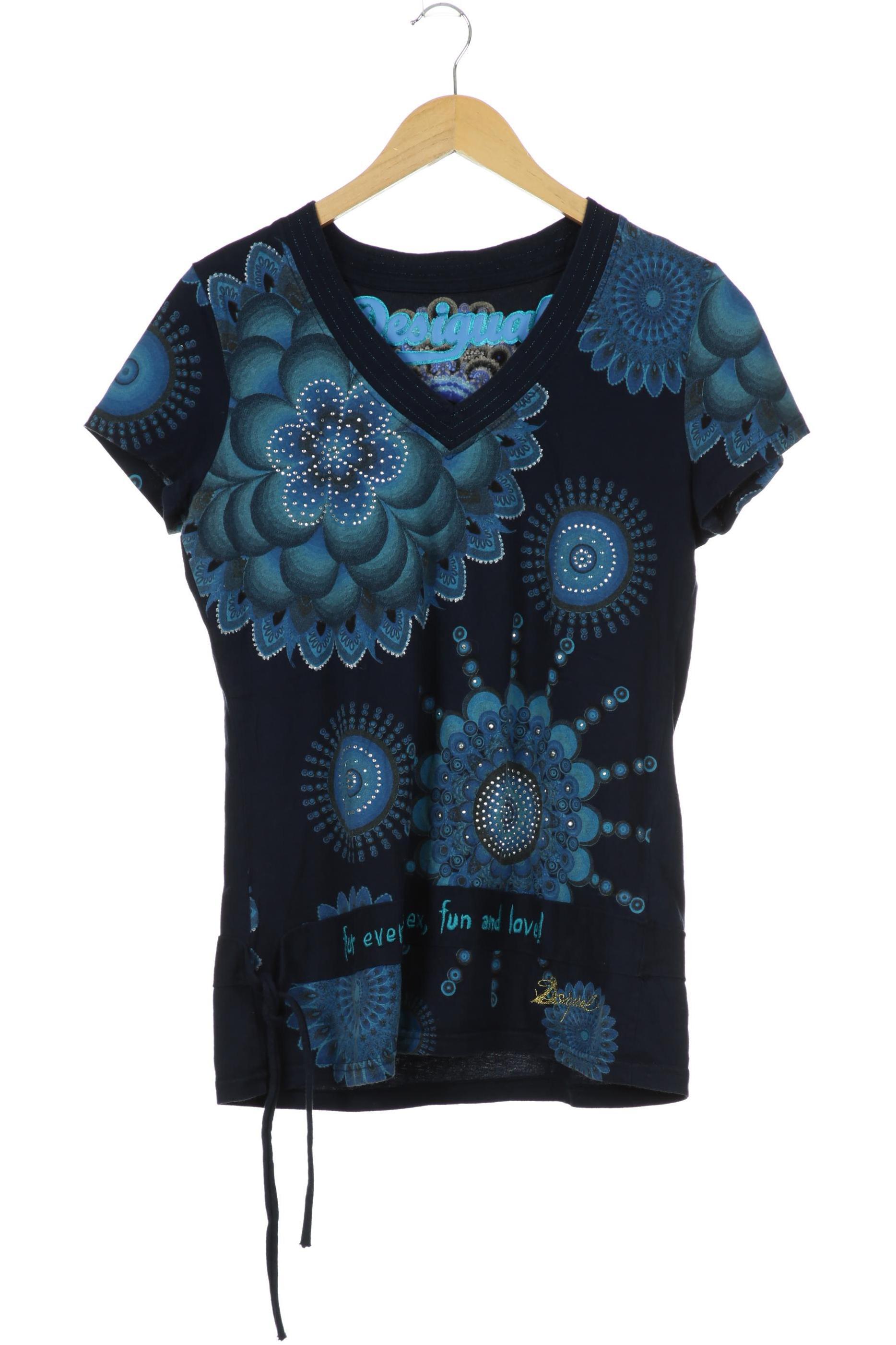 

Desigual Damen T-Shirt, blau, Gr.